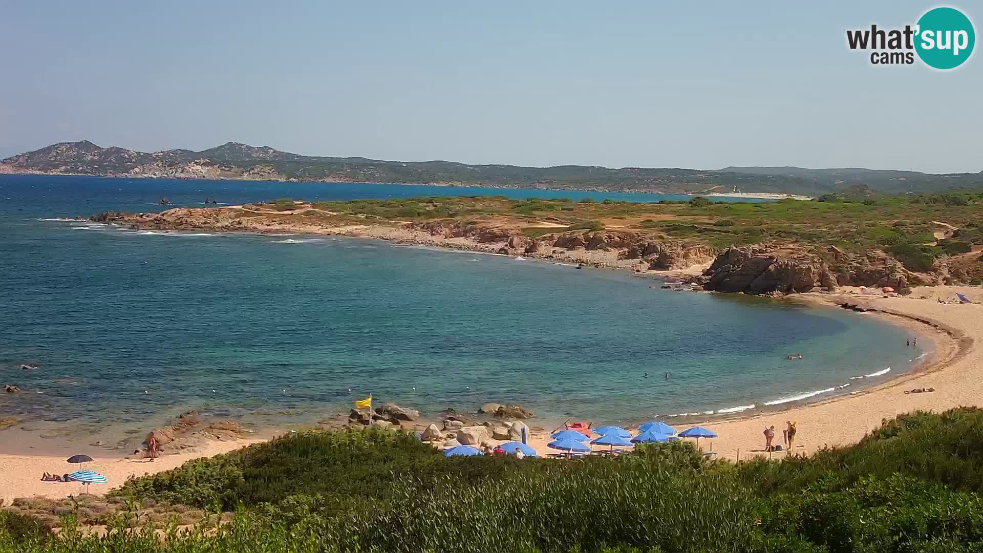 Live webcam Cala Pischina beach – Aglientu – Sardinia