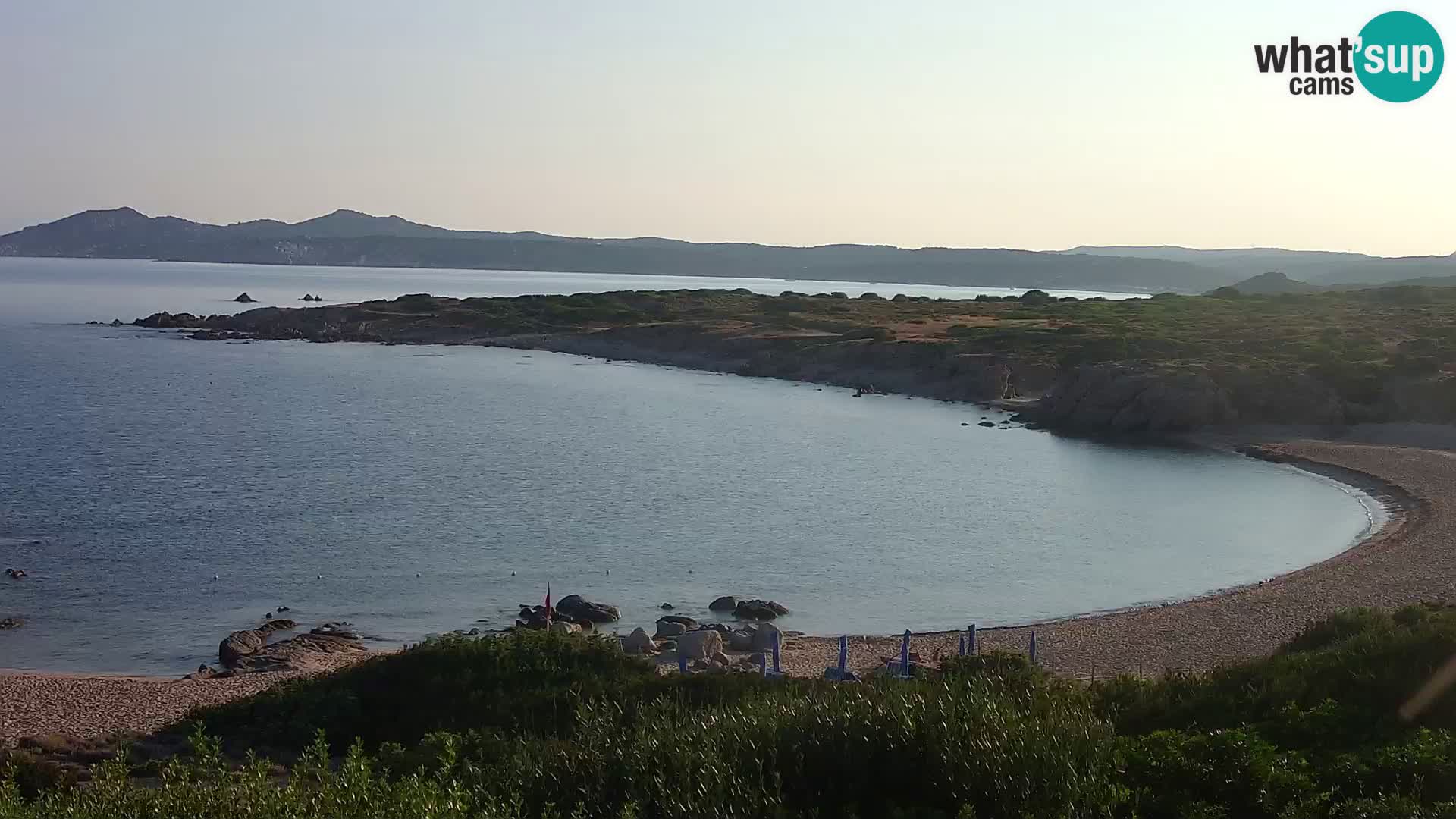Cámara web en vivo Playa de Cala Pischina – Aglientu – Cerdeña