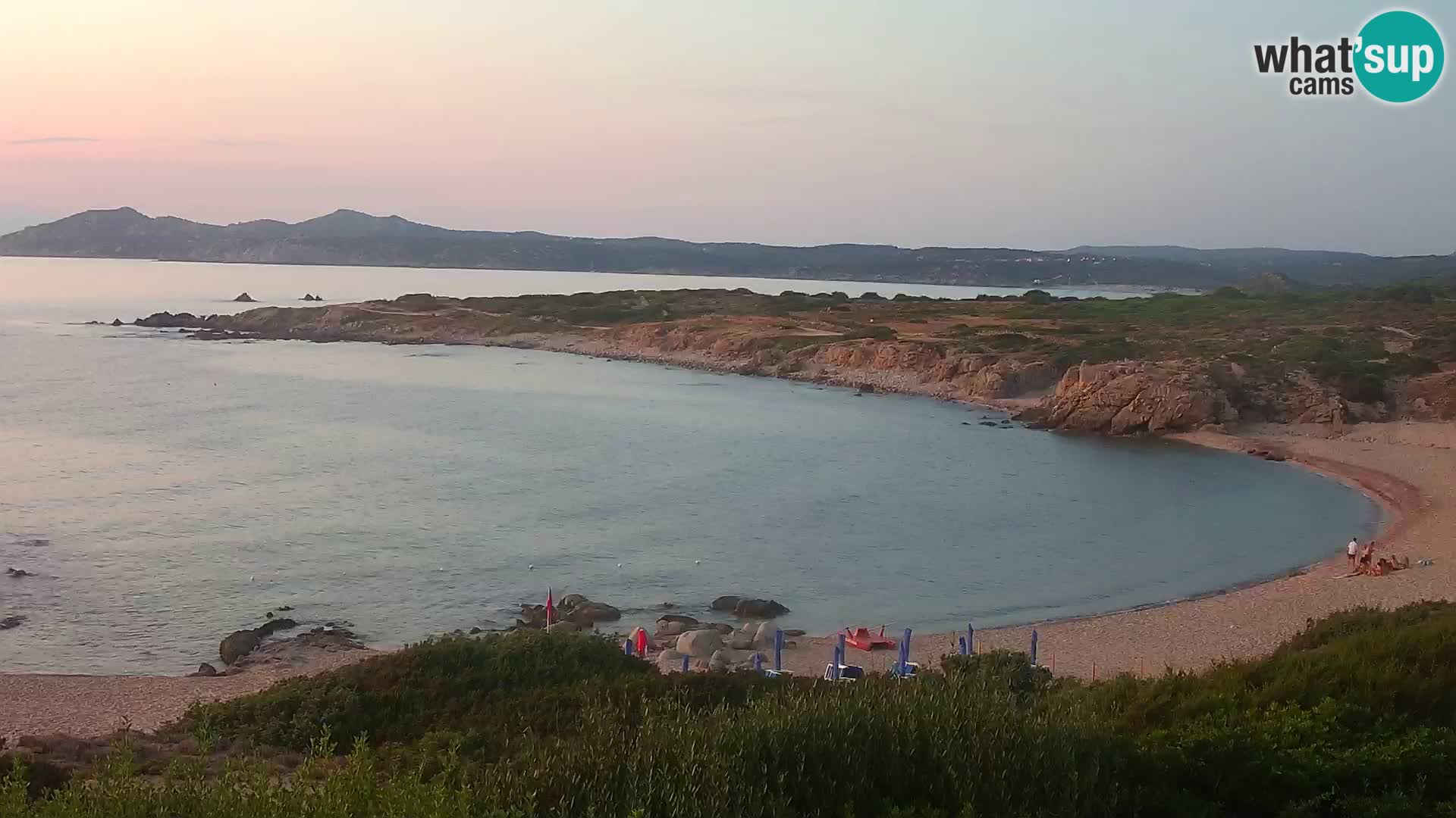 Cámara web en vivo Playa de Cala Pischina – Aglientu – Cerdeña