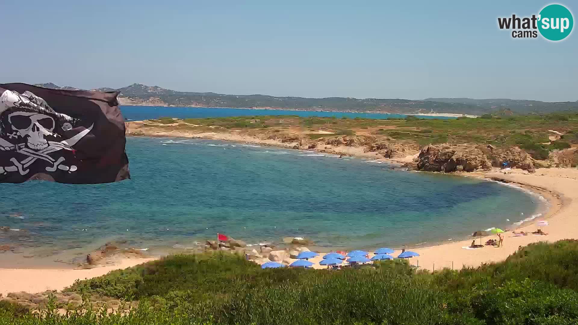 Cámara web en vivo Playa de Cala Pischina – Aglientu – Cerdeña