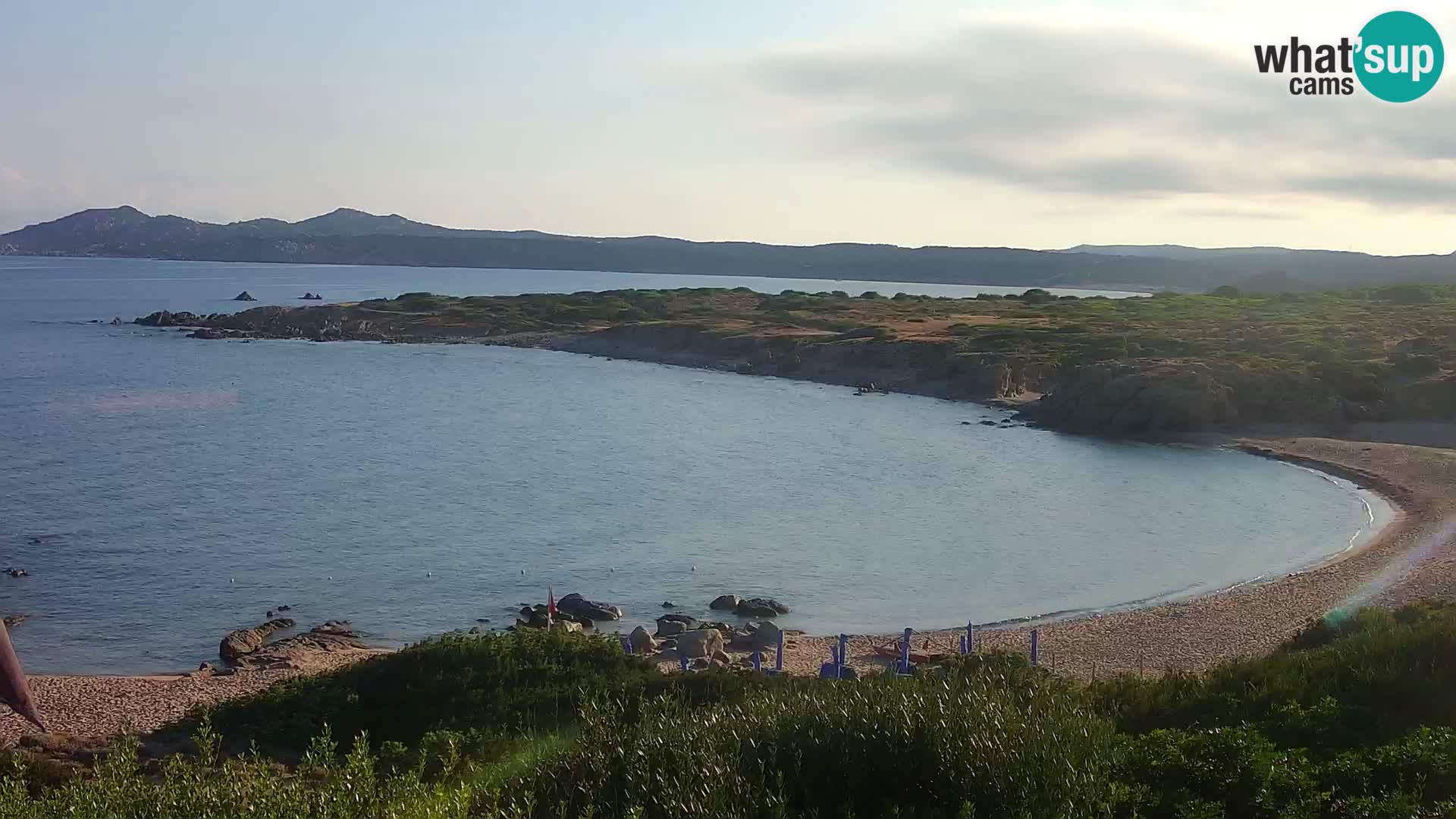 Cámara web en vivo Playa de Cala Pischina – Aglientu – Cerdeña