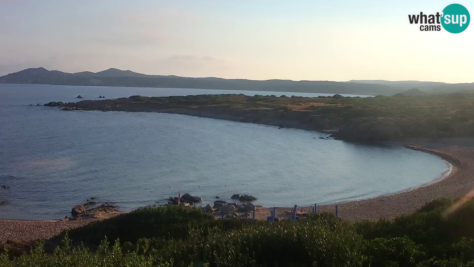 Live webcam Cala Pischina beach – Aglientu – Sardinia