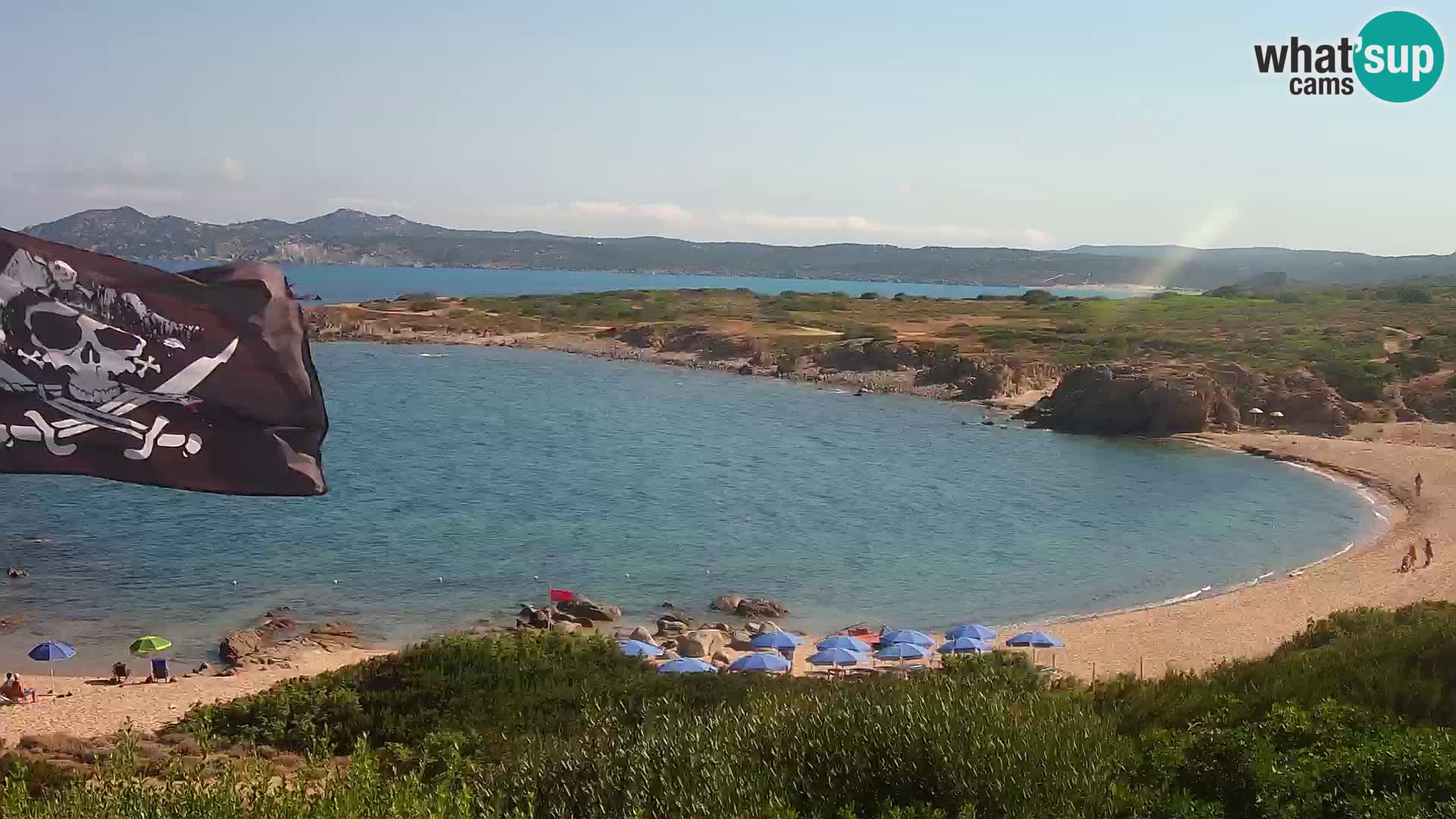 Live webcam Cala Pischina beach – Aglientu – Sardinia