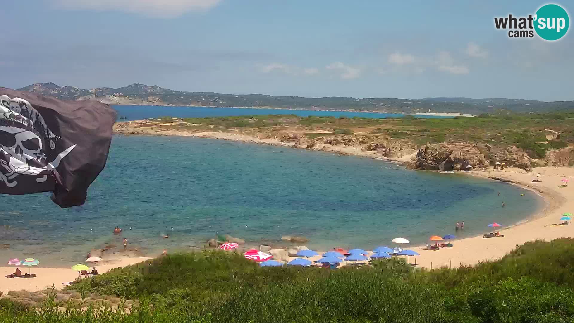 Live webcam Cala Pischina beach – Aglientu – Sardinia