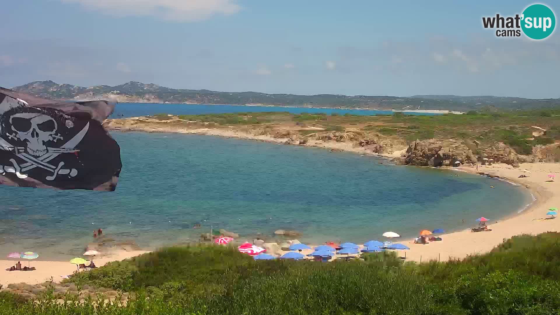 Live webcam Cala Pischina beach – Aglientu – Sardinia