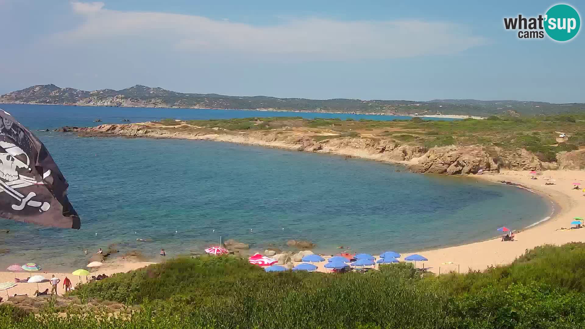Cámara web en vivo Playa de Cala Pischina – Aglientu – Cerdeña