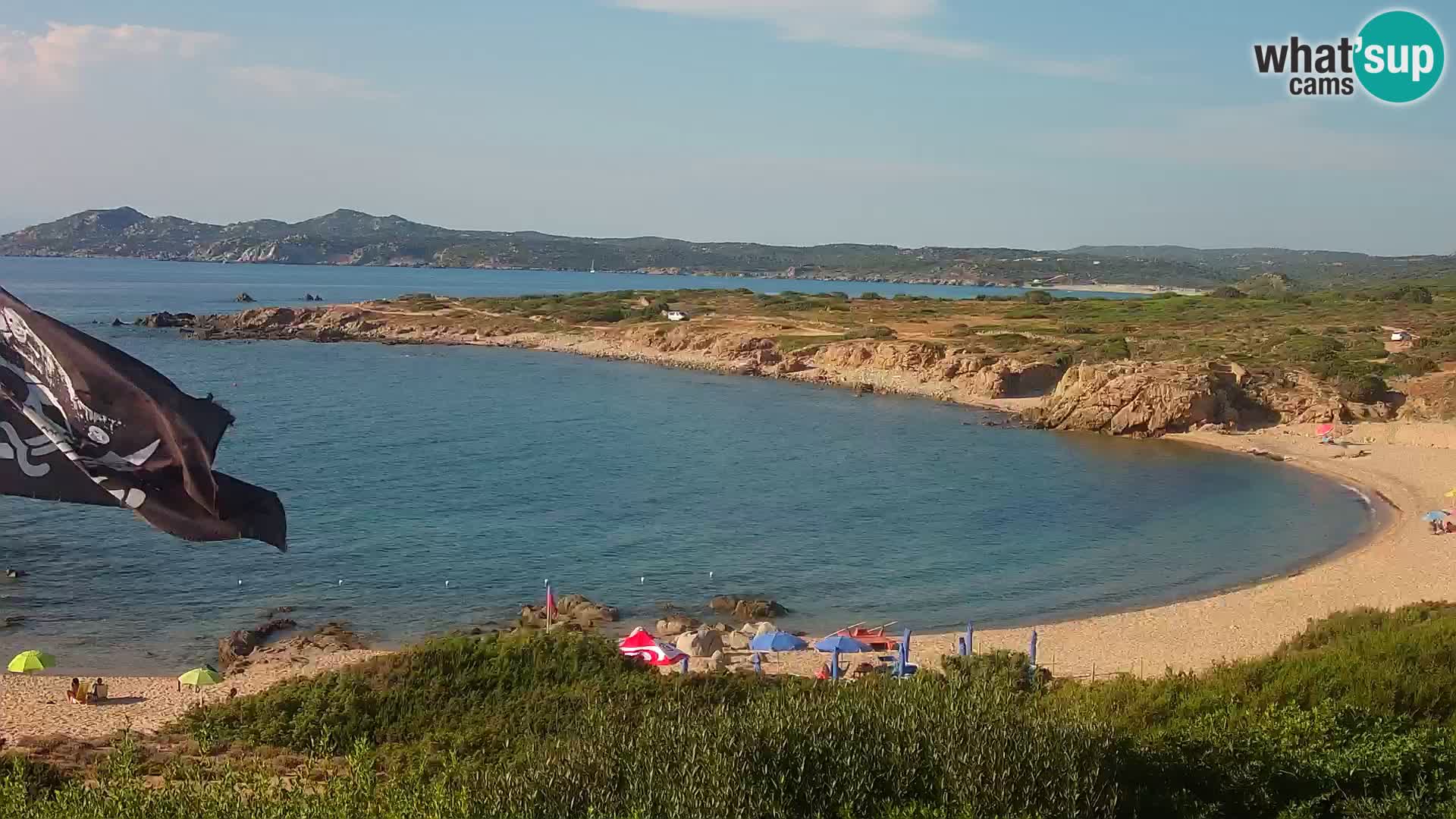 Live webcam Cala Pischina beach – Aglientu – Sardinia