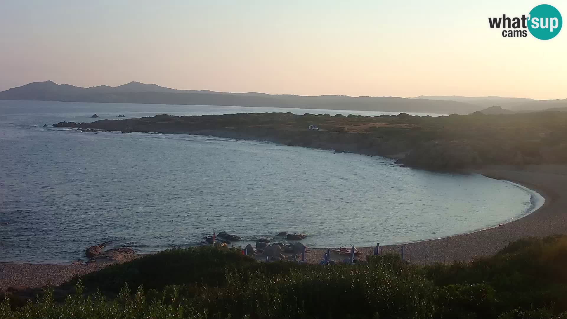 Cámara web en vivo Playa de Cala Pischina – Aglientu – Cerdeña