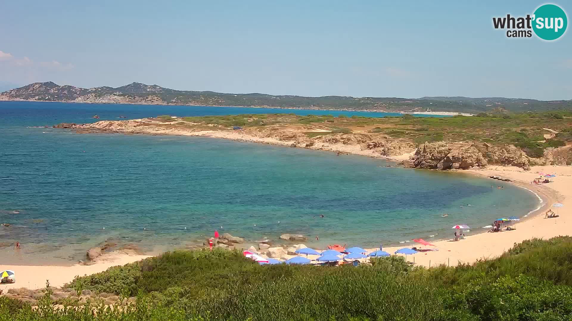 Live webcam Cala Pischina beach – Aglientu – Sardinia