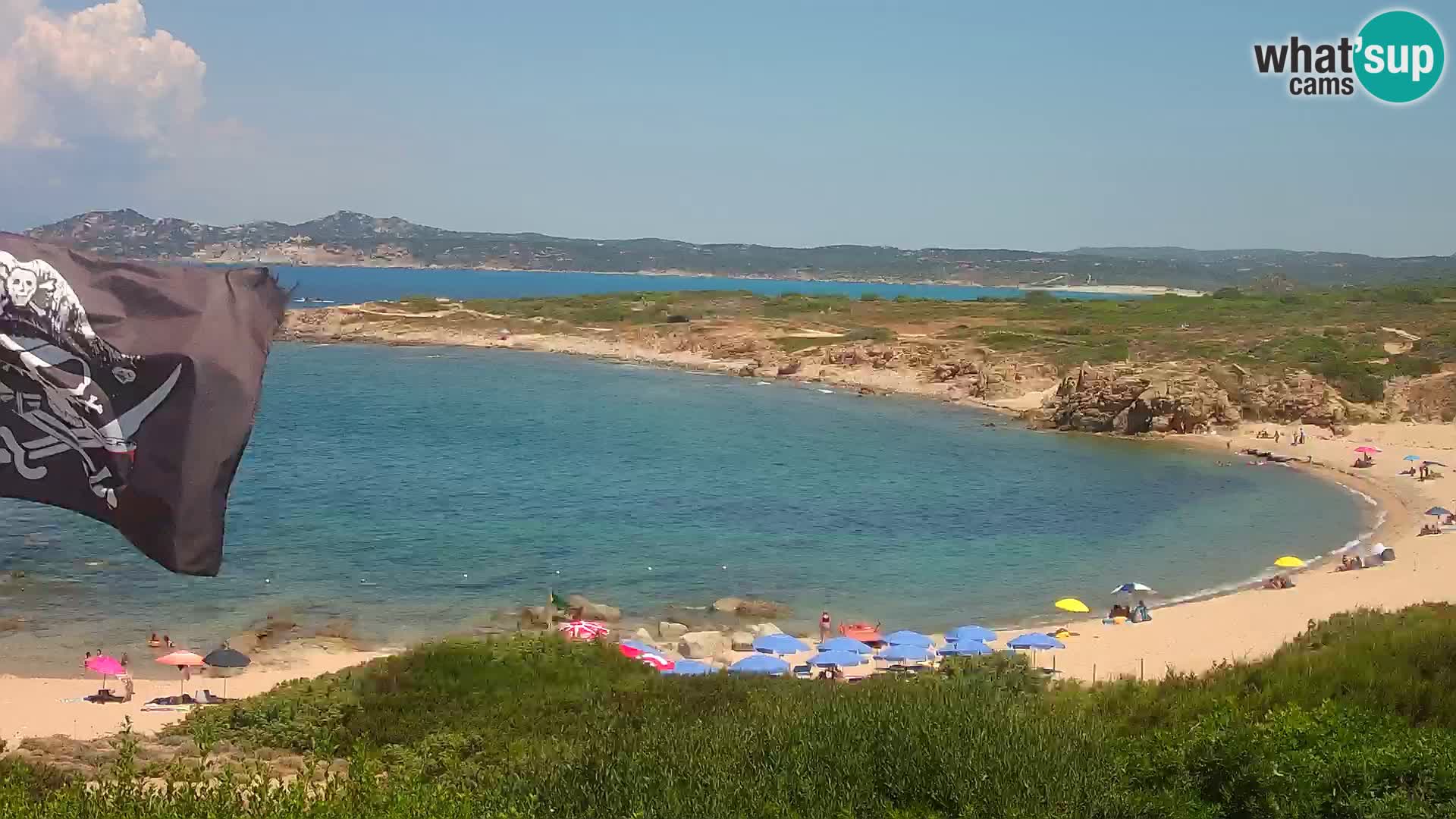 Live webcam Cala Pischina beach – Aglientu – Sardinia