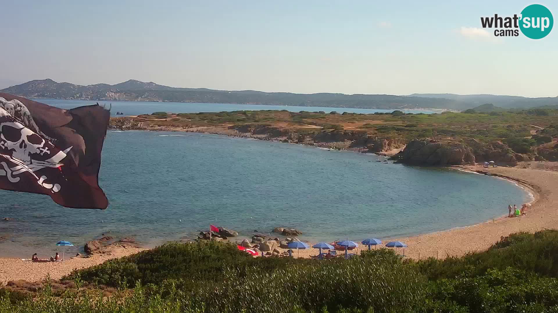 Live webcam Cala Pischina beach – Aglientu – Sardinia