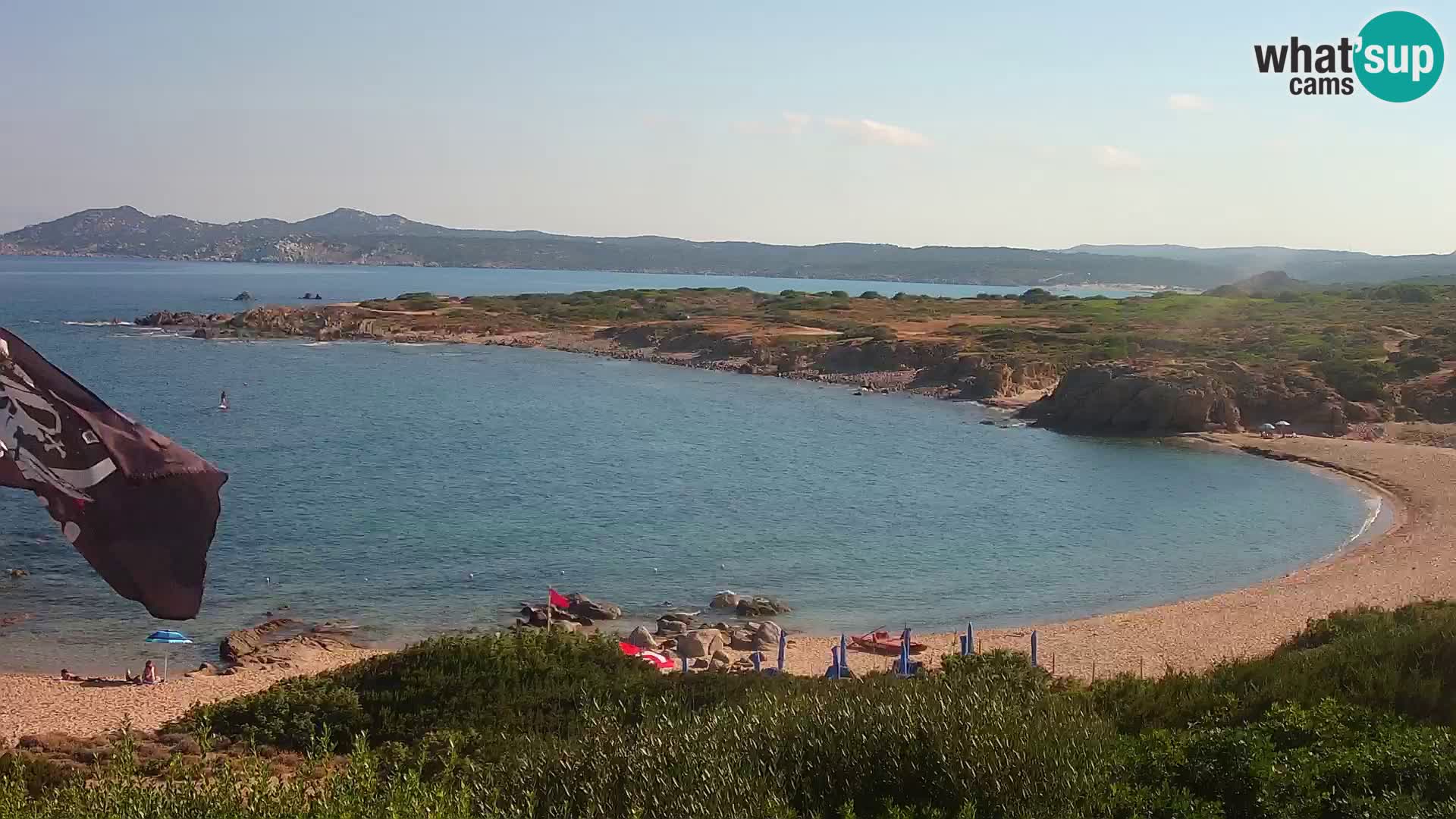 Live webcam Cala Pischina beach – Aglientu – Sardinia