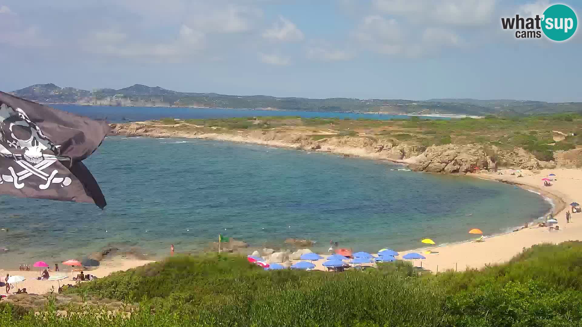Live webcam Cala Pischina beach – Aglientu – Sardinia