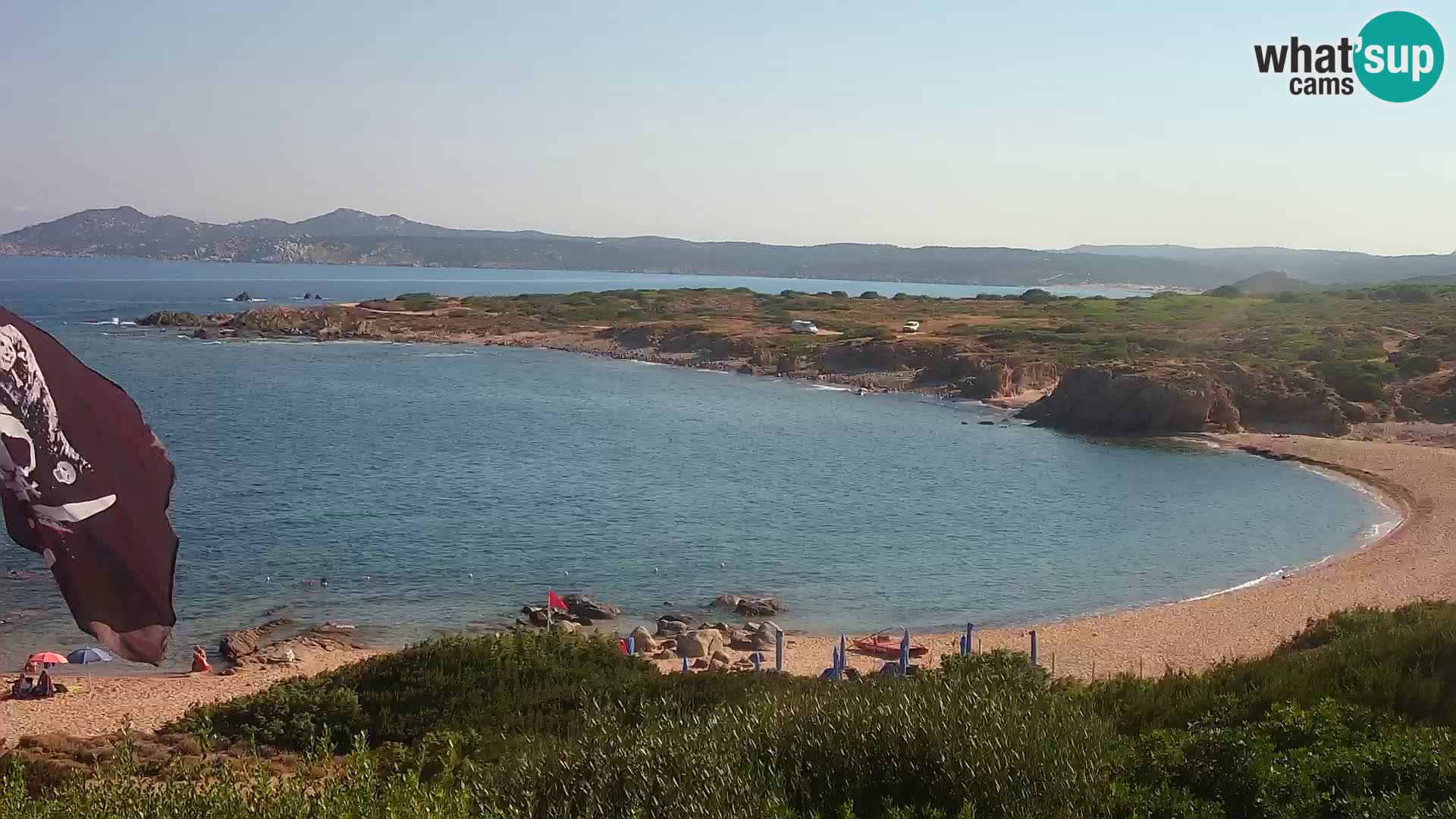 Cámara web en vivo Playa de Cala Pischina – Aglientu – Cerdeña