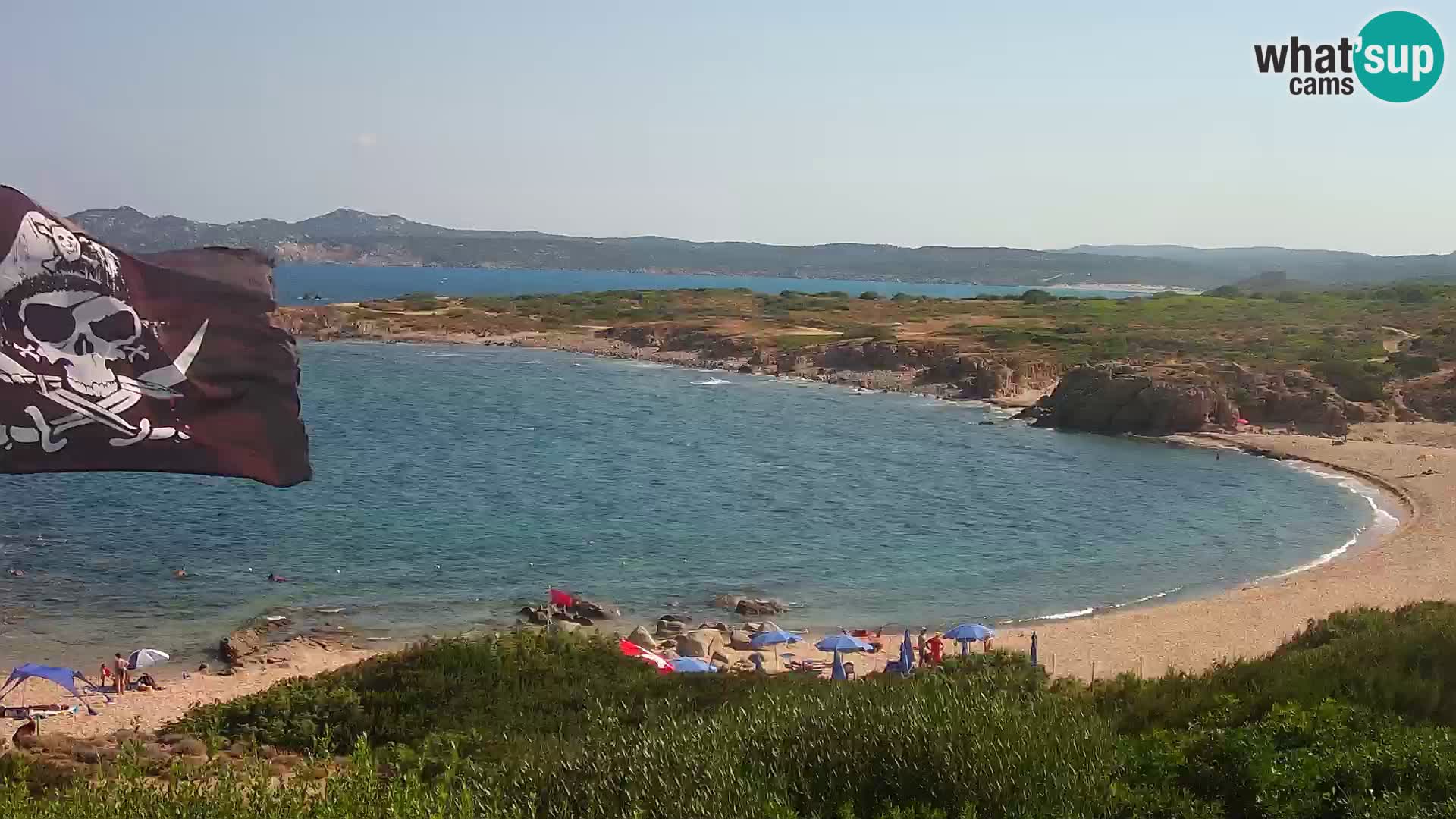 Live webcam Cala Pischina beach – Aglientu – Sardinia