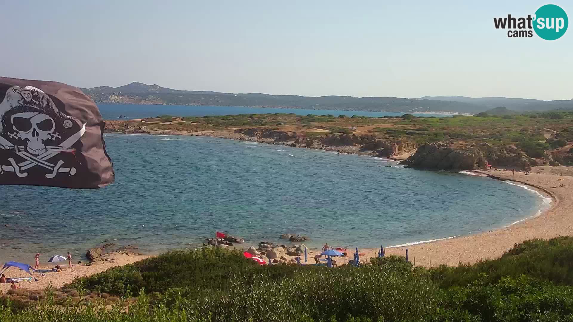 Live webcam Cala Pischina beach – Aglientu – Sardinia