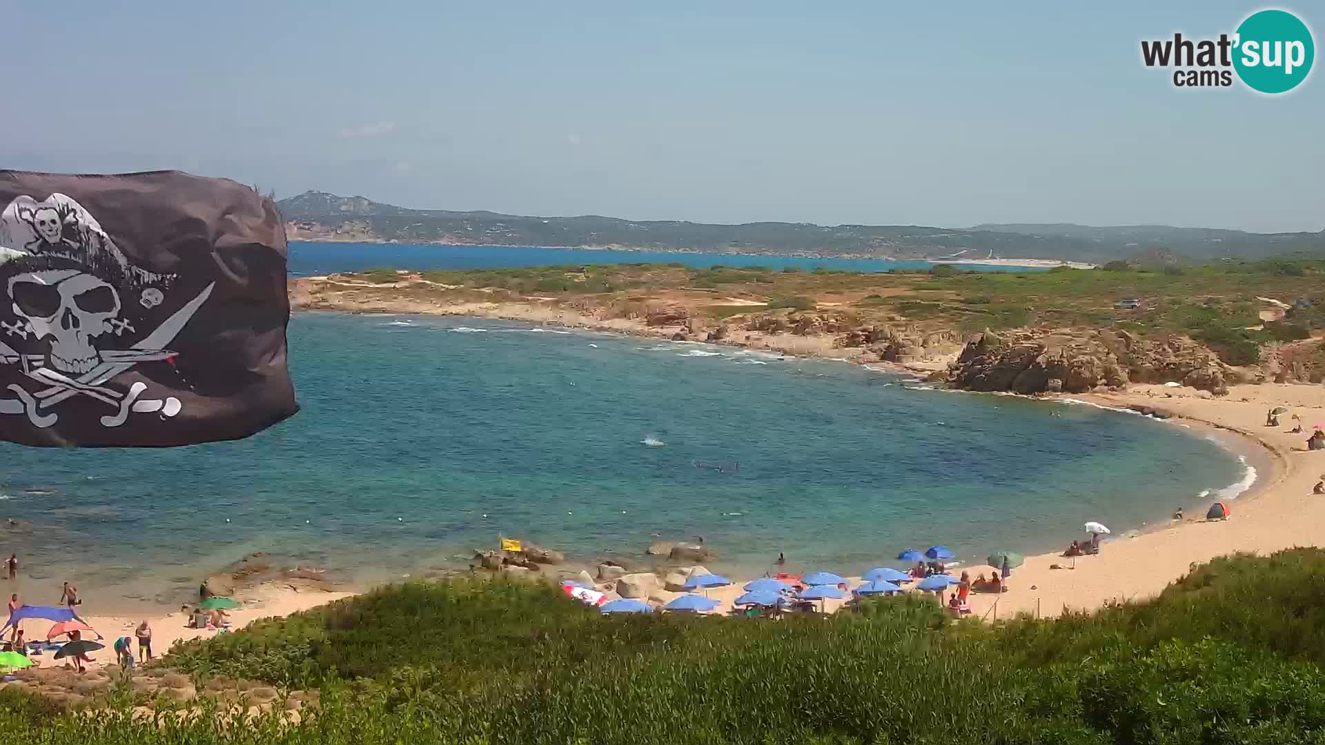 Cámara web en vivo Playa de Cala Pischina – Aglientu – Cerdeña