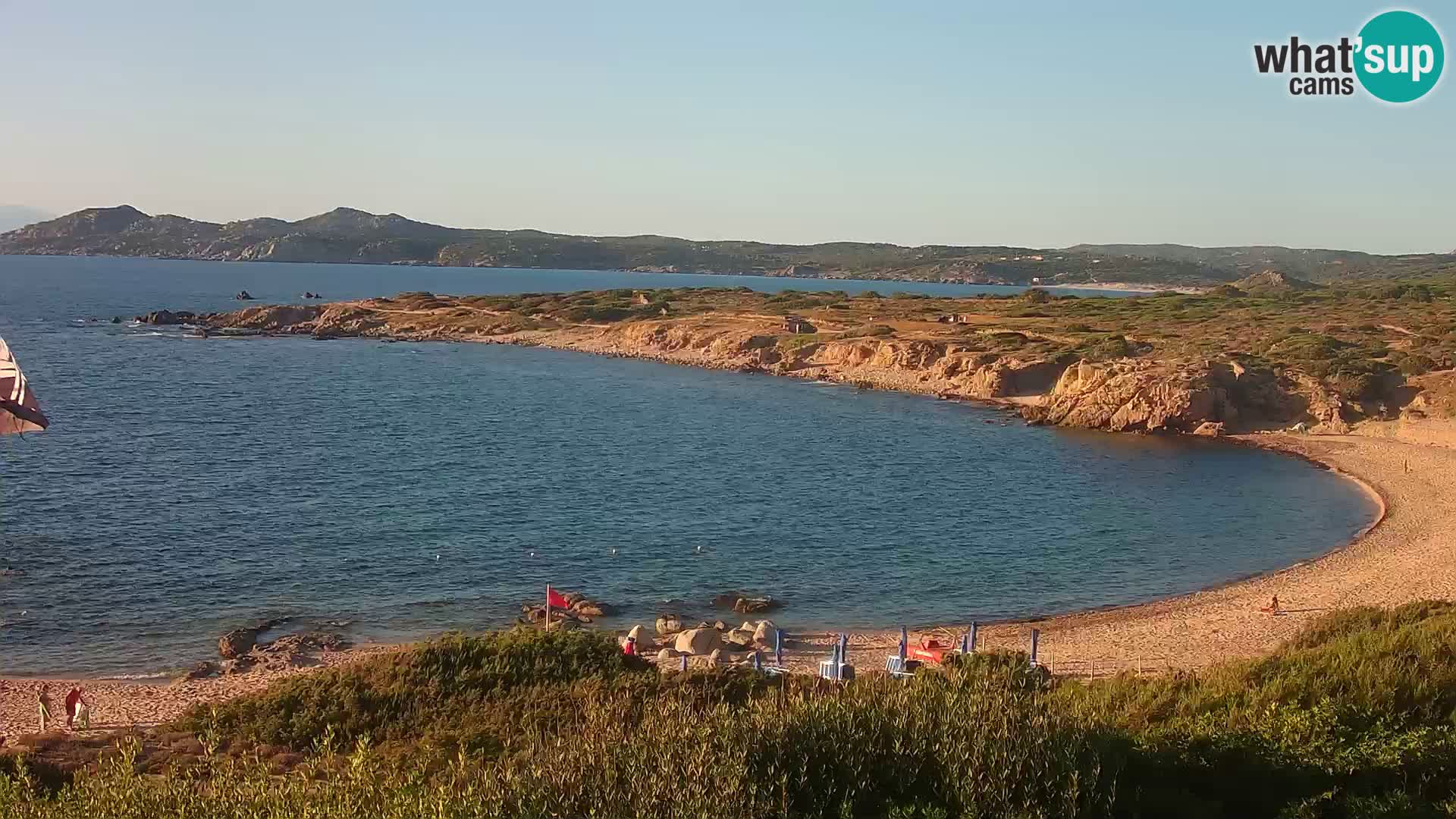 Cámara web en vivo Playa de Cala Pischina – Aglientu – Cerdeña