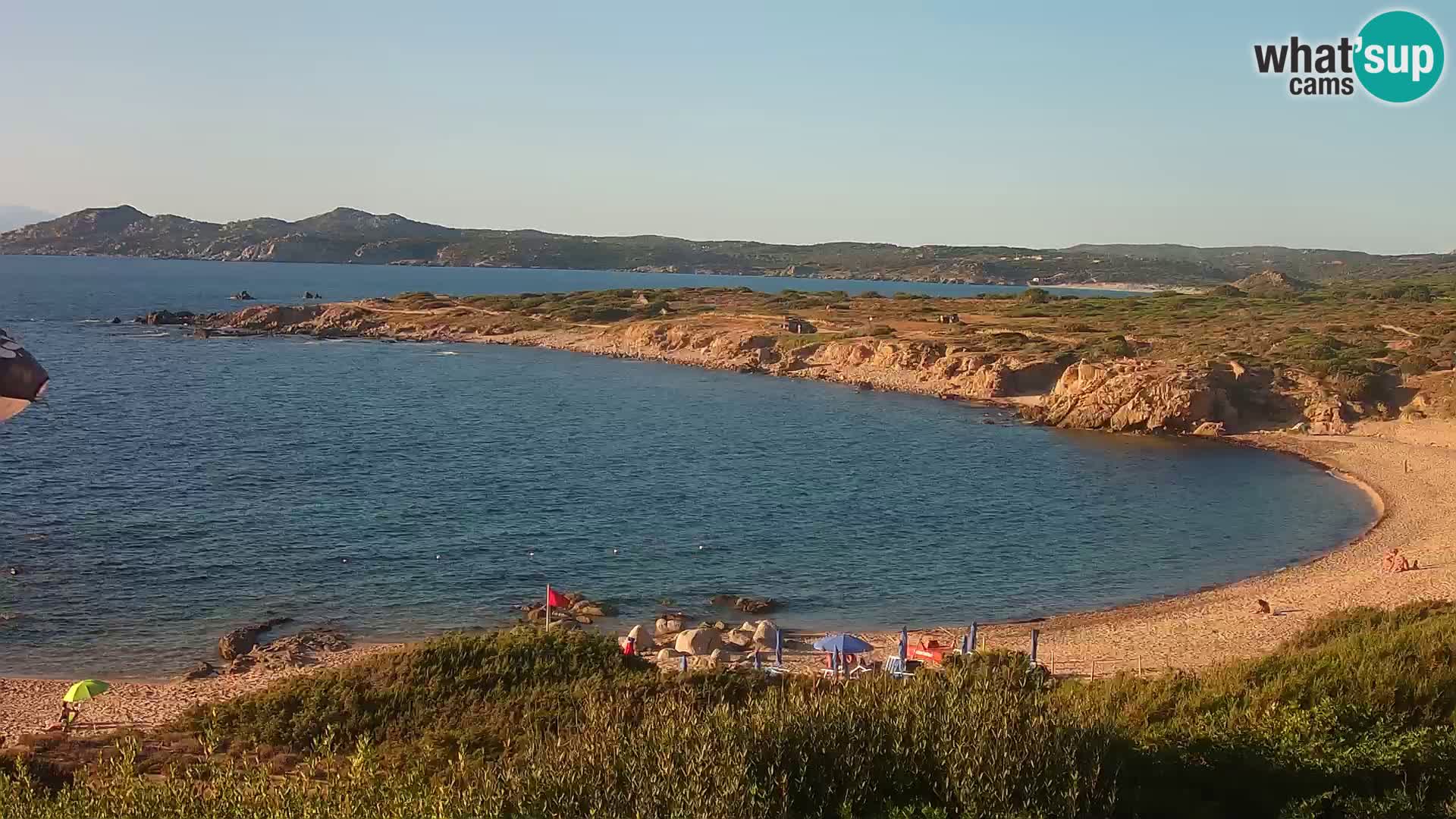 Live webcam Cala Pischina beach – Aglientu – Sardinia