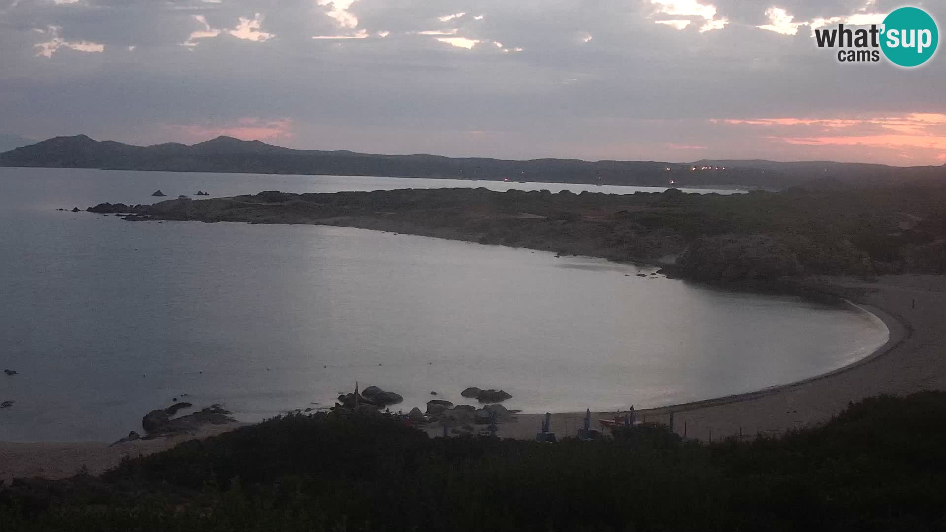 Cámara web en vivo Playa de Cala Pischina – Aglientu – Cerdeña