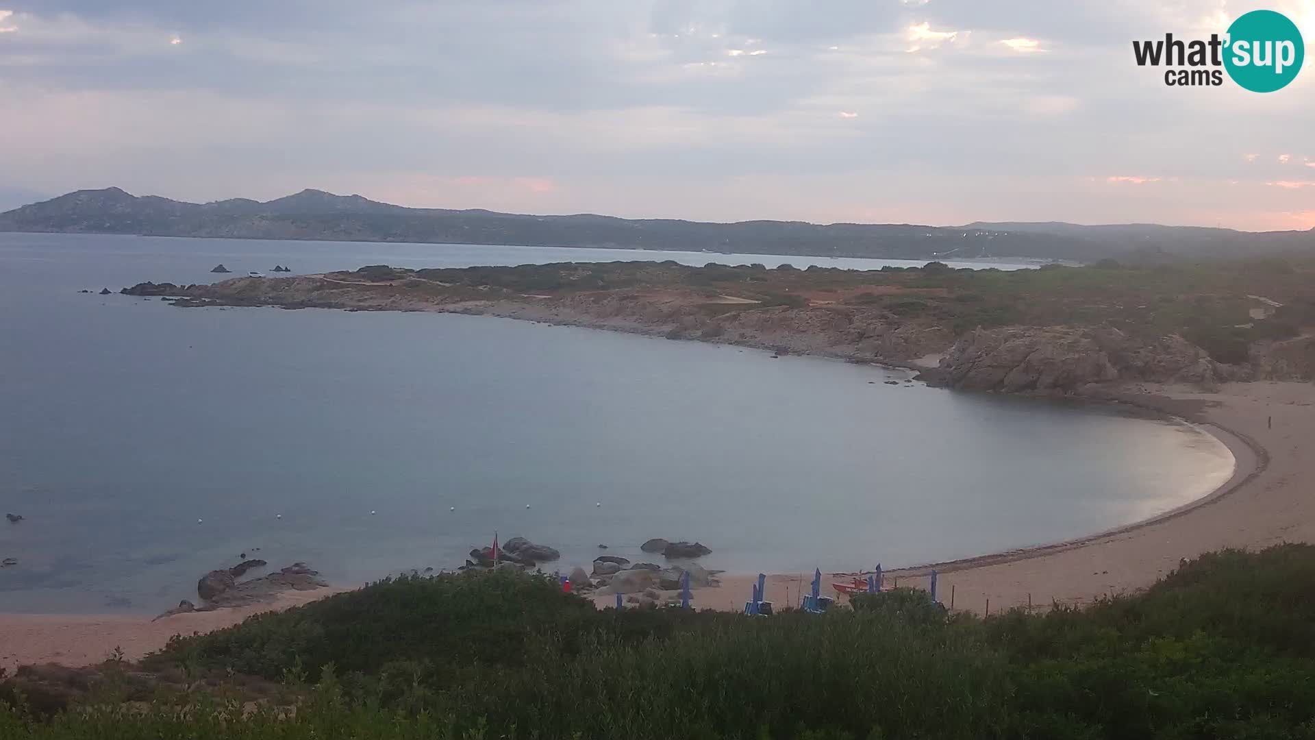 Live webcam Cala Pischina beach – Aglientu – Sardinia