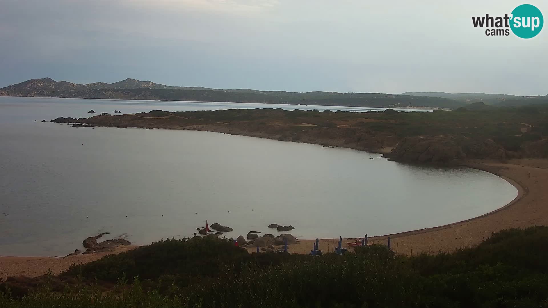 Cámara web en vivo Playa de Cala Pischina – Aglientu – Cerdeña