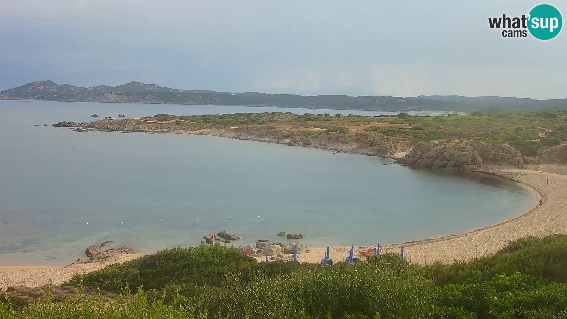 Cámara web en vivo Playa de Cala Pischina – Aglientu – Cerdeña
