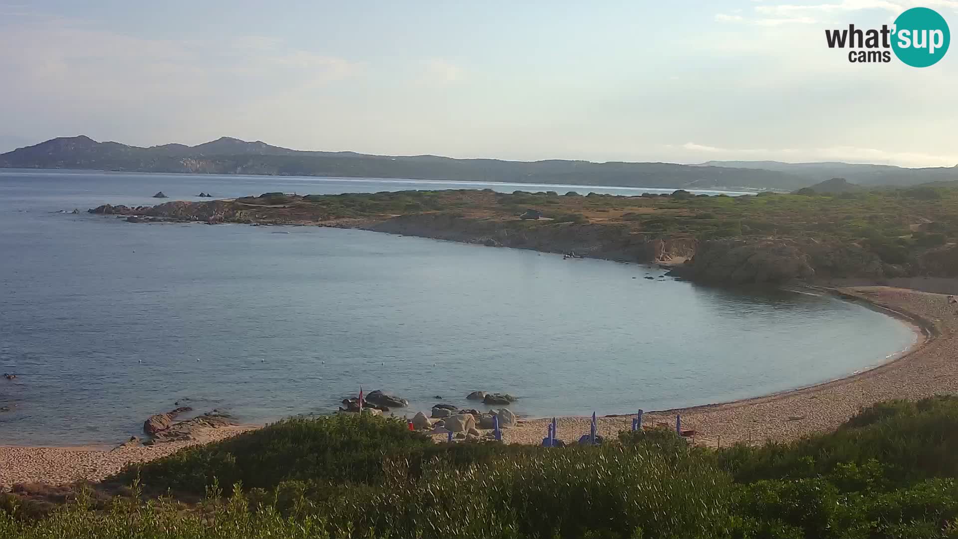 Live webcam Cala Pischina beach – Aglientu – Sardinia