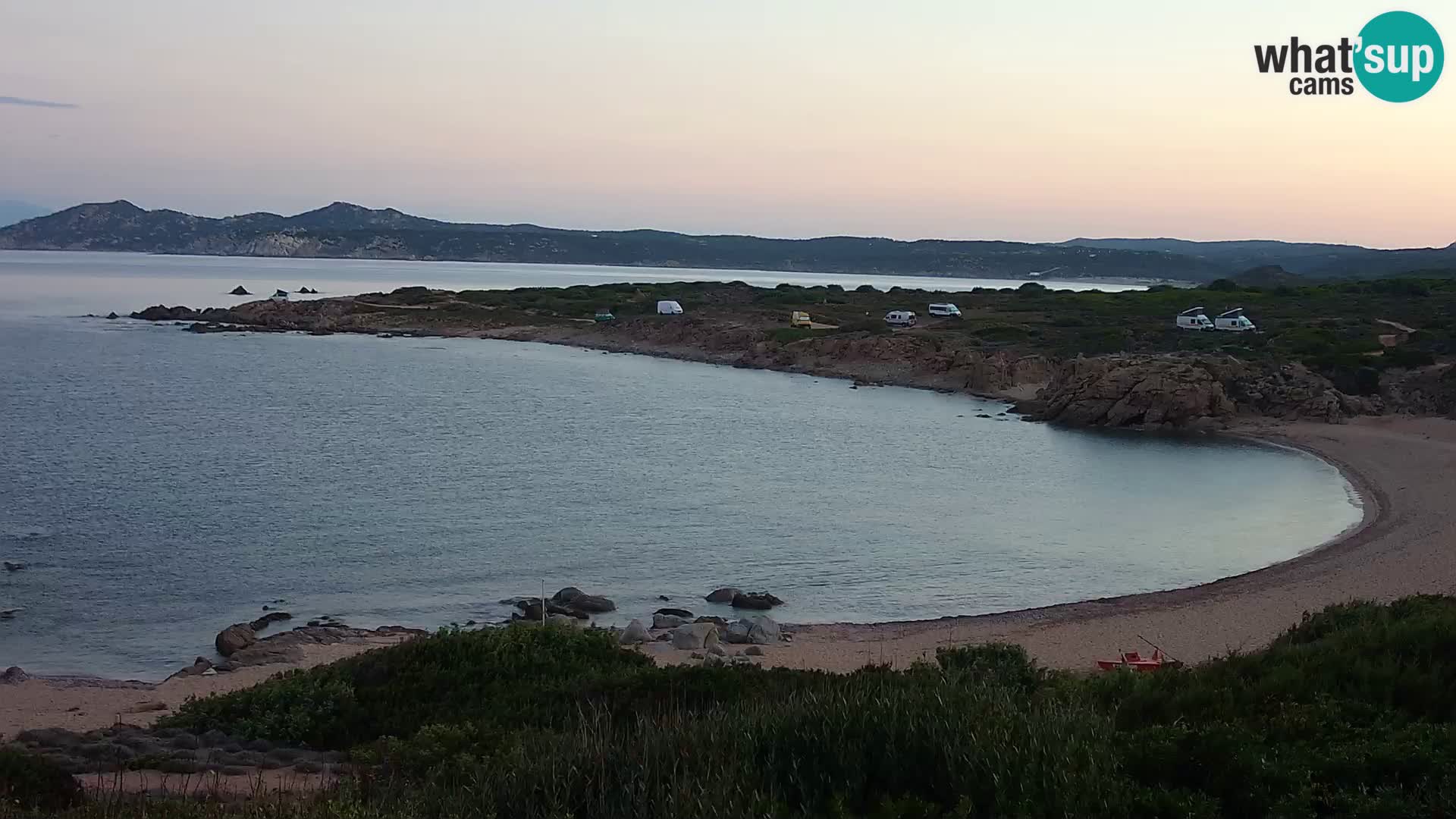 Webcam en direct Plage de Cala Pischina – Aglientu – Sardaigne
