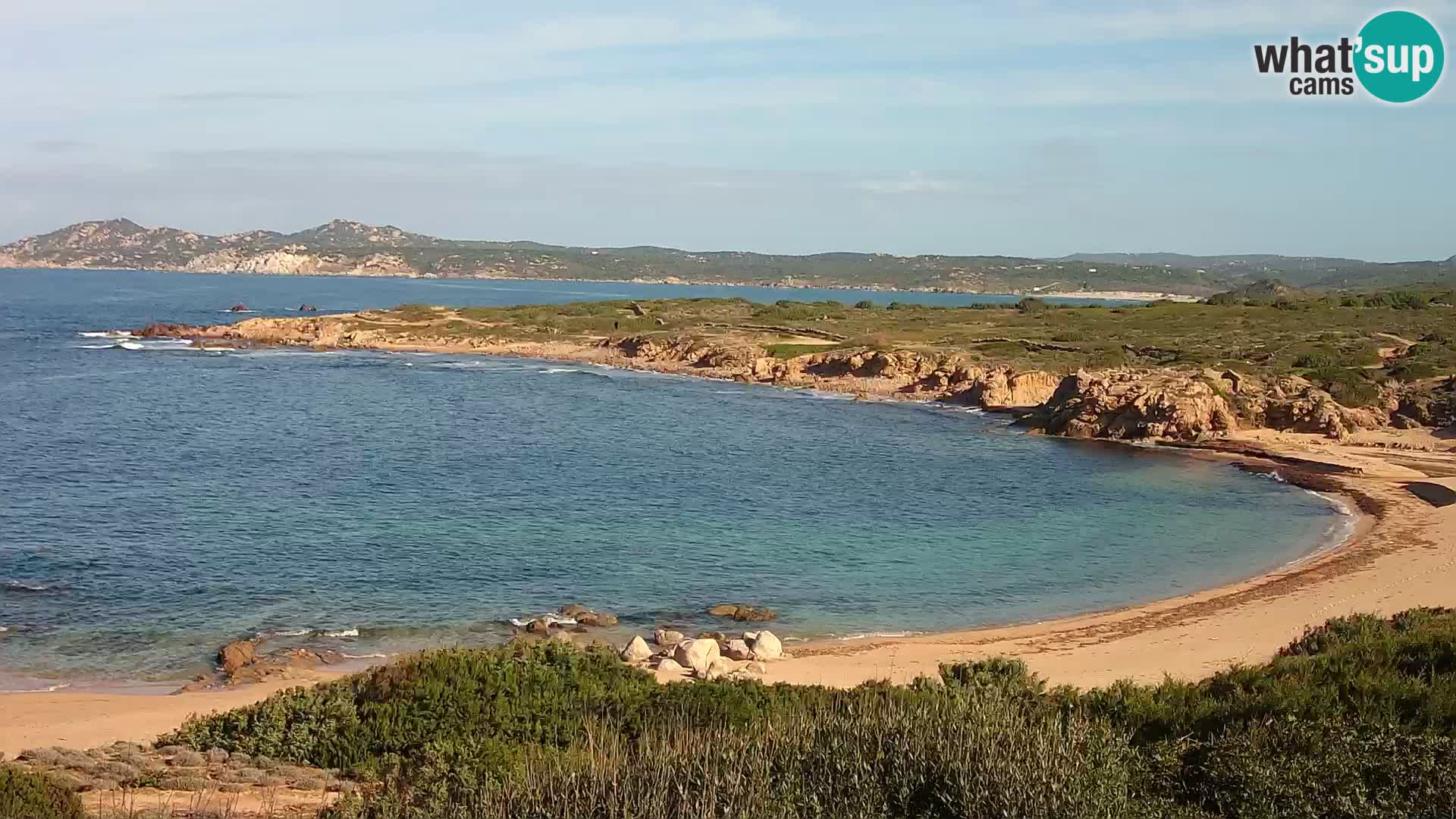 Cámara web en vivo Playa de Cala Pischina – Aglientu – Cerdeña