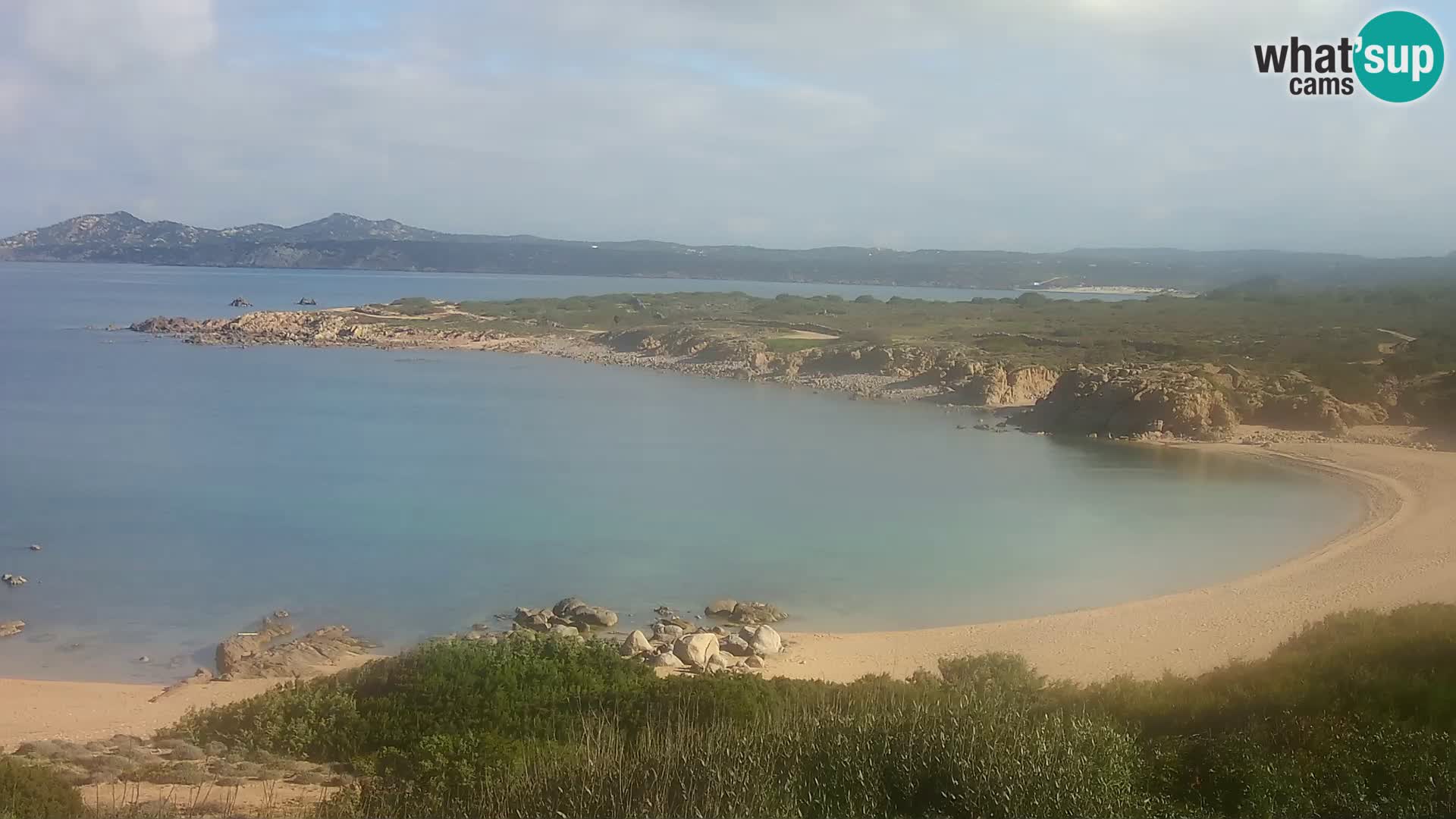 Cámara web en vivo Playa de Cala Pischina – Aglientu – Cerdeña