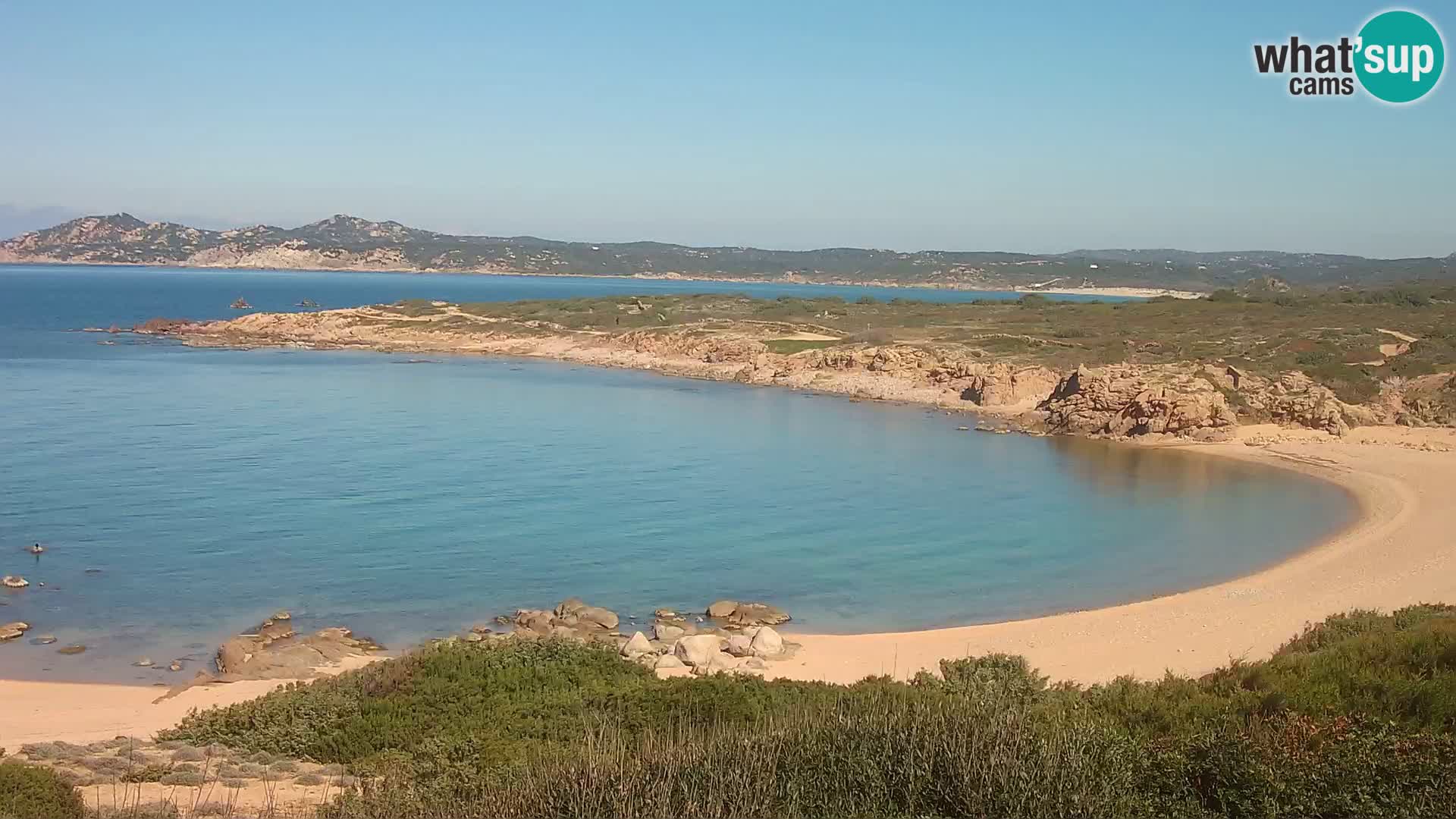 Web kamera uživo Cala Pischina plaža – Aglientu – Sardinija