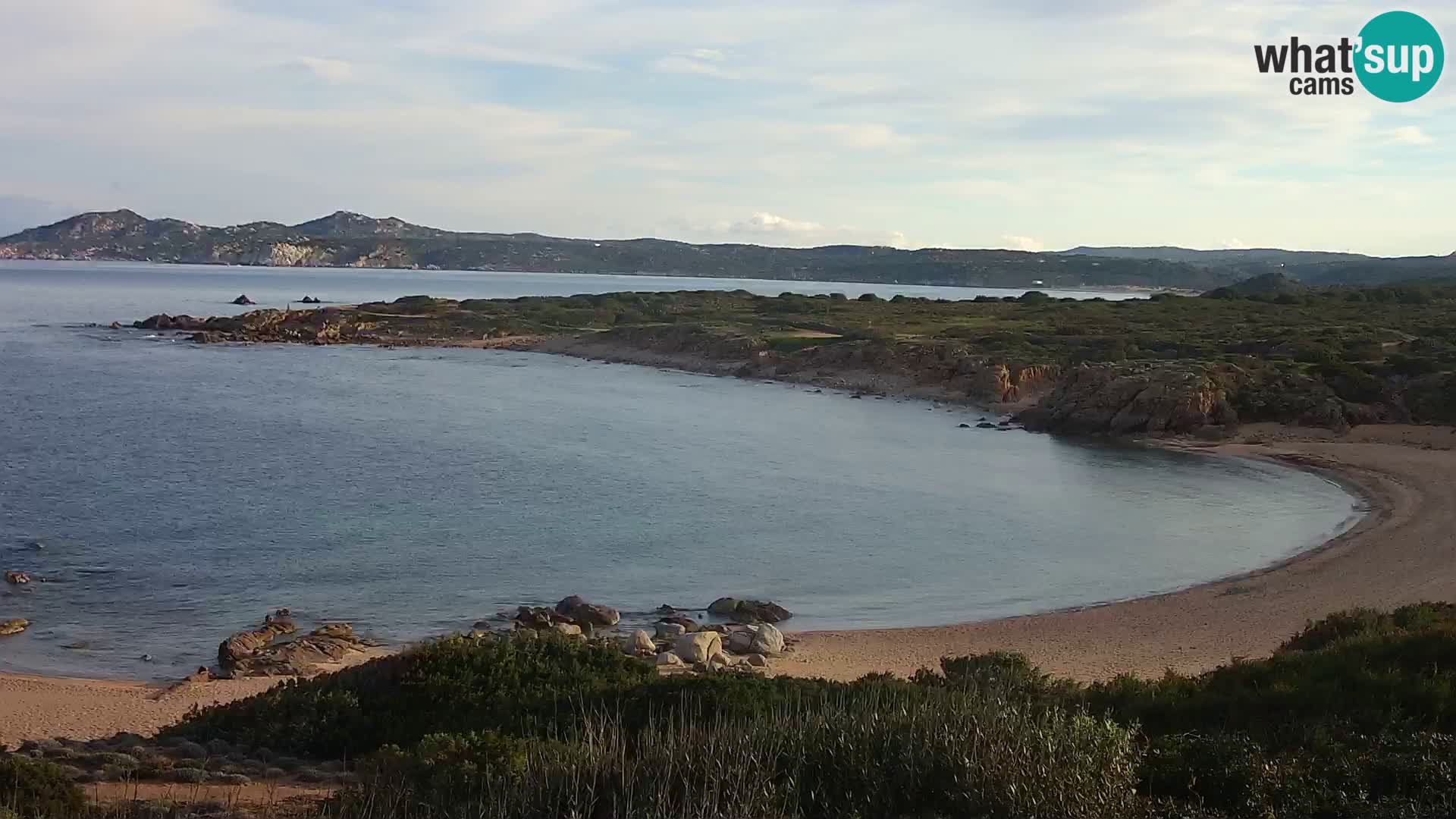 Live webcam Cala Pischina beach – Aglientu – Sardinia