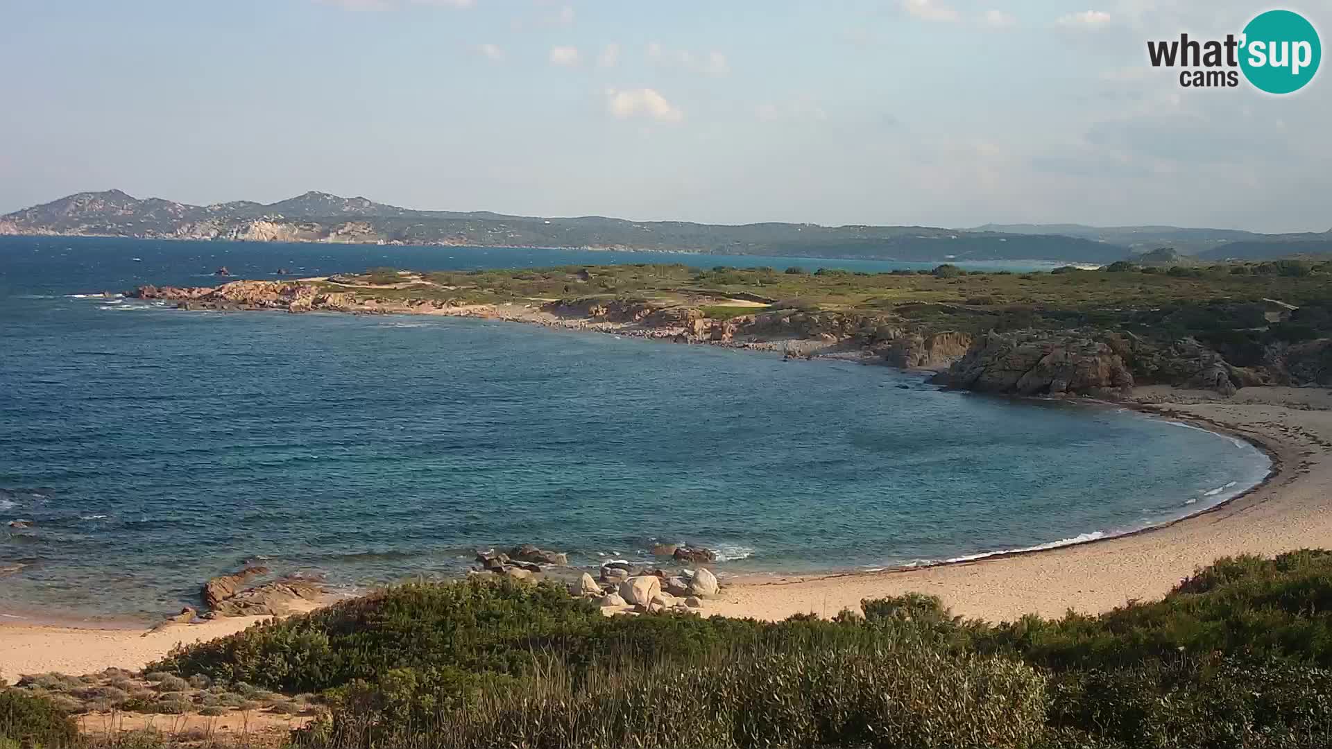 Live webcam Cala Pischina beach – Aglientu – Sardinia