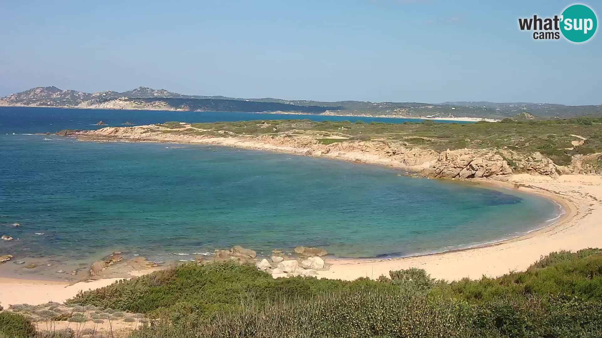 Cámara web en vivo Playa de Cala Pischina – Aglientu – Cerdeña