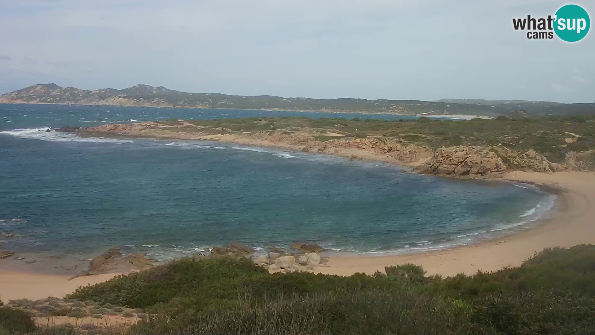 Cámara web en vivo Playa de Cala Pischina – Aglientu – Cerdeña