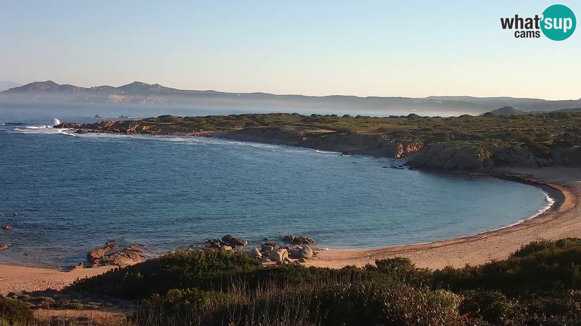 Cámara web en vivo Playa de Cala Pischina – Aglientu – Cerdeña