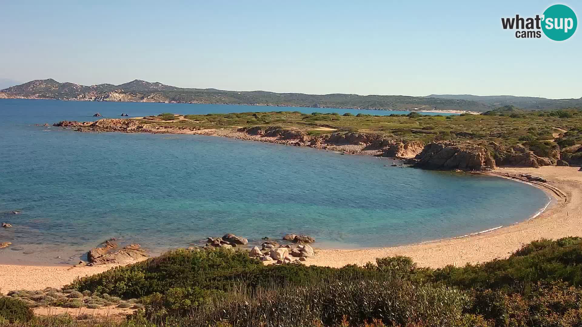 Web kamera uživo Cala Pischina plaža – Aglientu – Sardinija