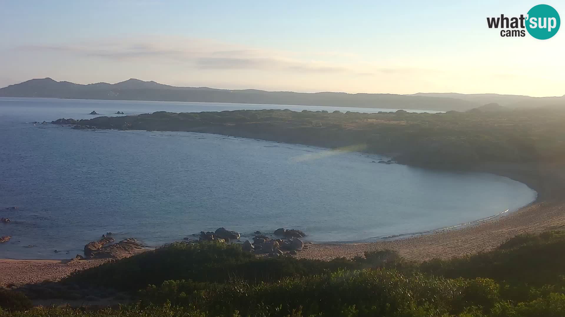 Live webcam Cala Pischina beach – Aglientu – Sardinia