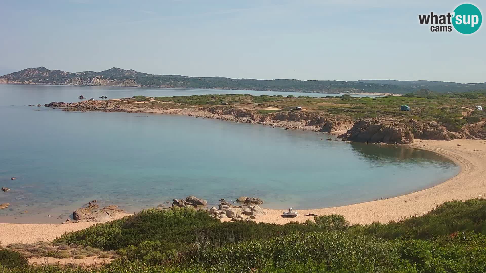 Live webcam Cala Pischina beach – Aglientu – Sardinia