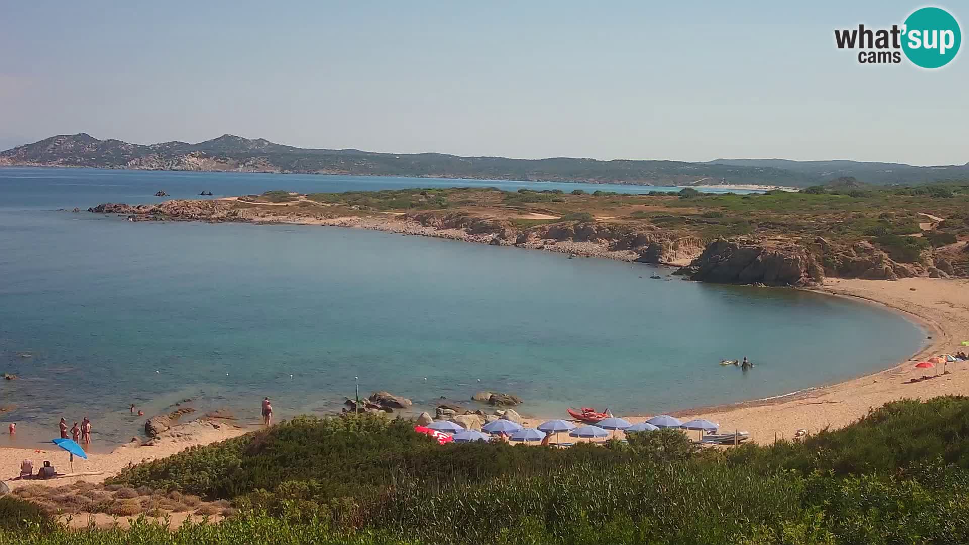Live webcam Cala Pischina beach – Aglientu – Sardinia