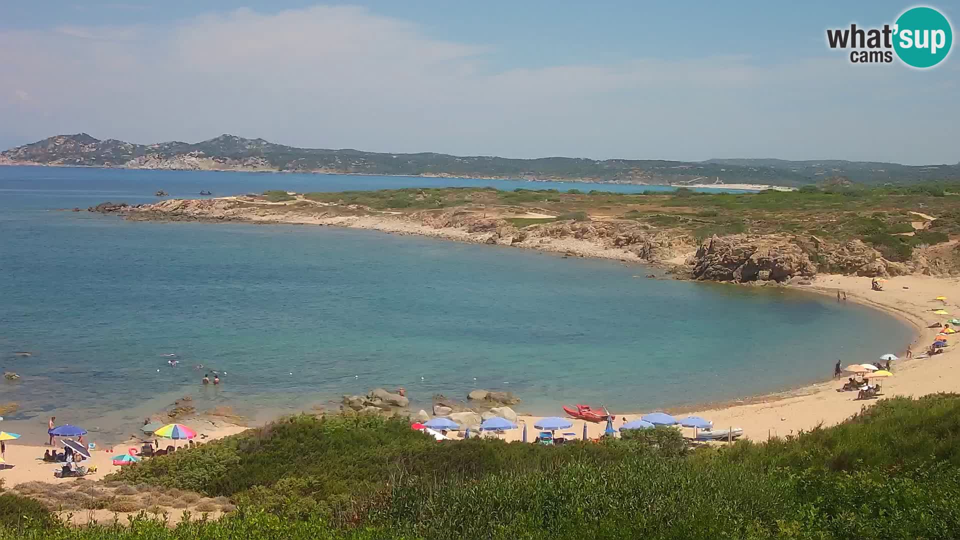 Cámara web en vivo Playa de Cala Pischina – Aglientu – Cerdeña
