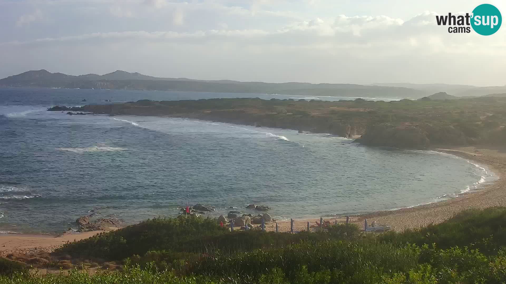 Live webcam Cala Pischina beach – Aglientu – Sardinia