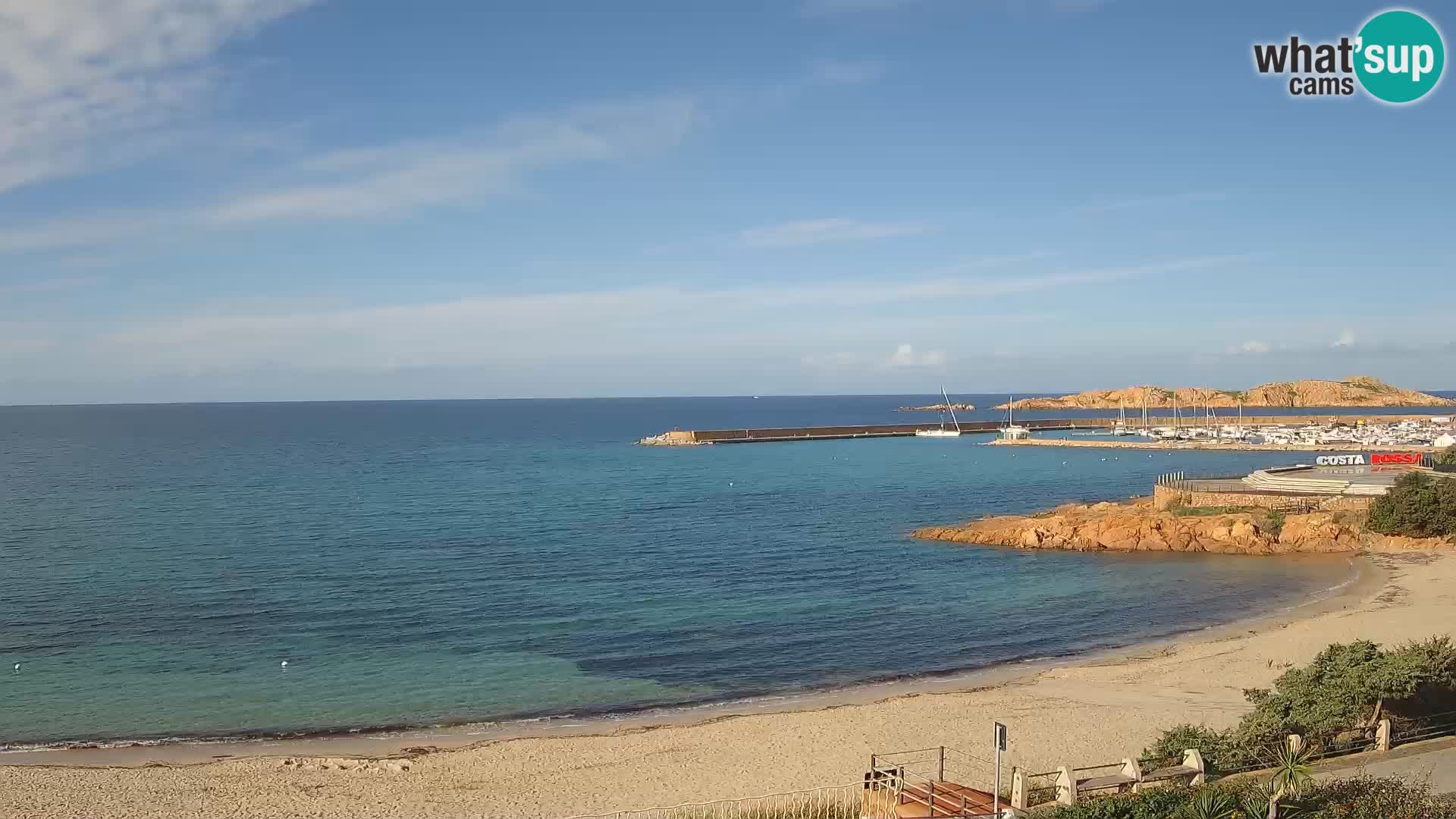 Webcam de la plage d’Isola Rossa – Vue en direct de la magnifique côte de la Sardaigne