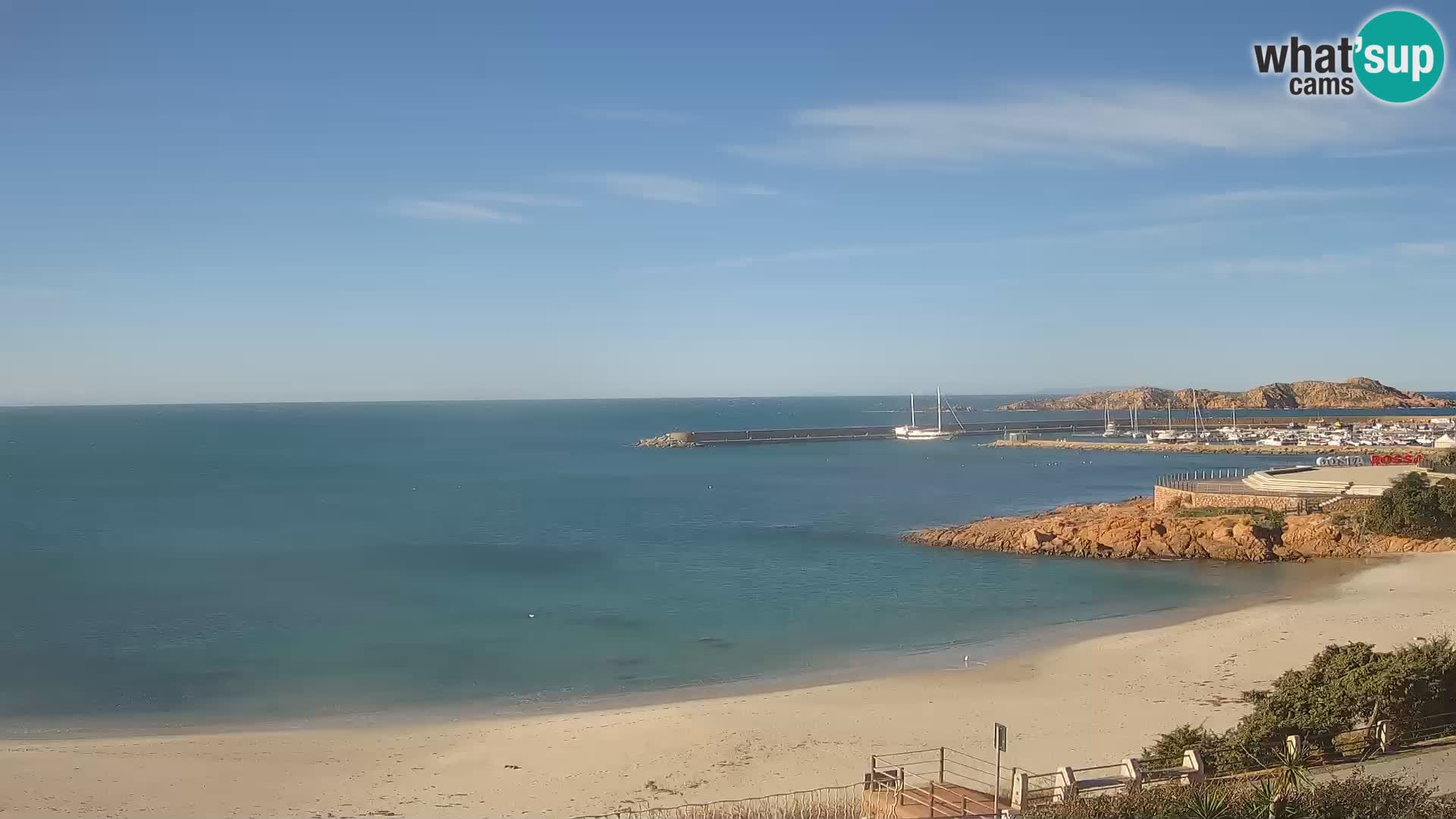 Isola Rossa Strand Webcam – Live-Ansicht der atemberaubenden Küstenlinie von Sardinien