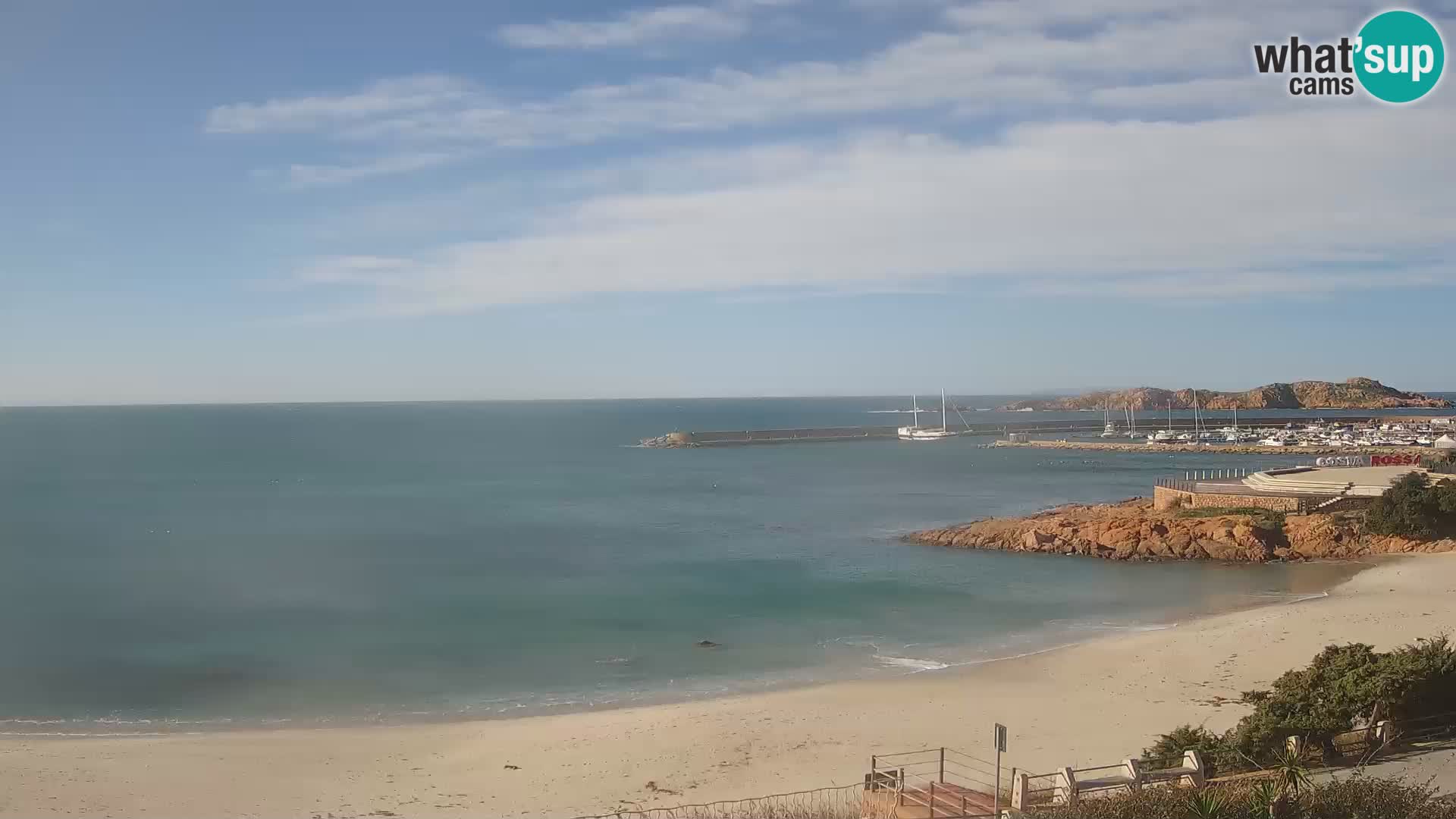 Webcam de la plage d’Isola Rossa – Vue en direct de la magnifique côte de la Sardaigne