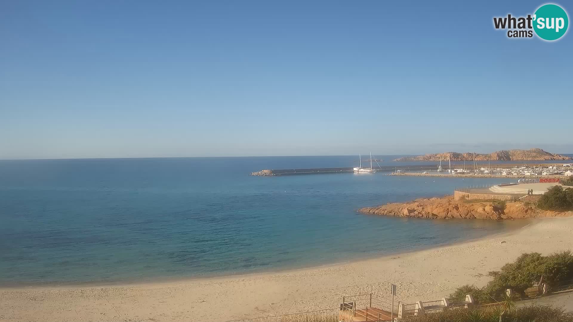 Webcam de la plage d’Isola Rossa – Vue en direct de la magnifique côte de la Sardaigne