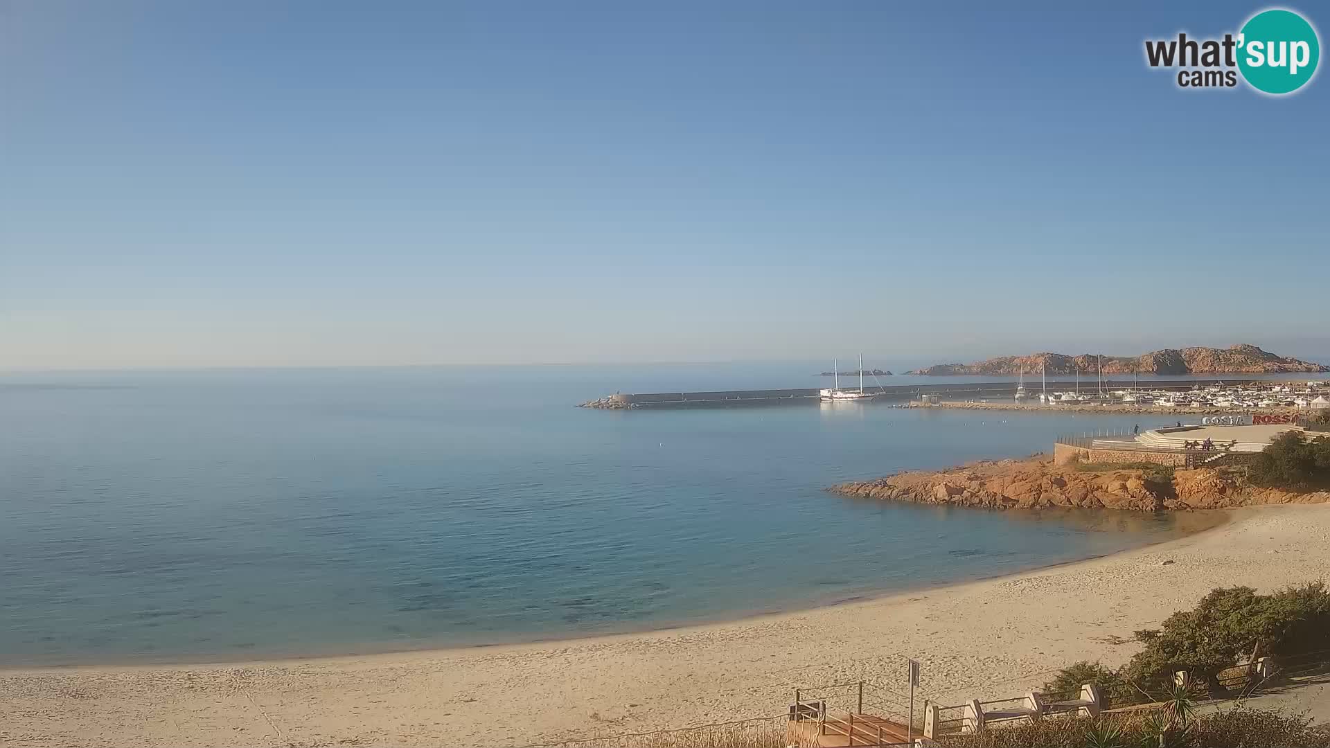 Webcam de la plage d’Isola Rossa – Vue en direct de la magnifique côte de la Sardaigne