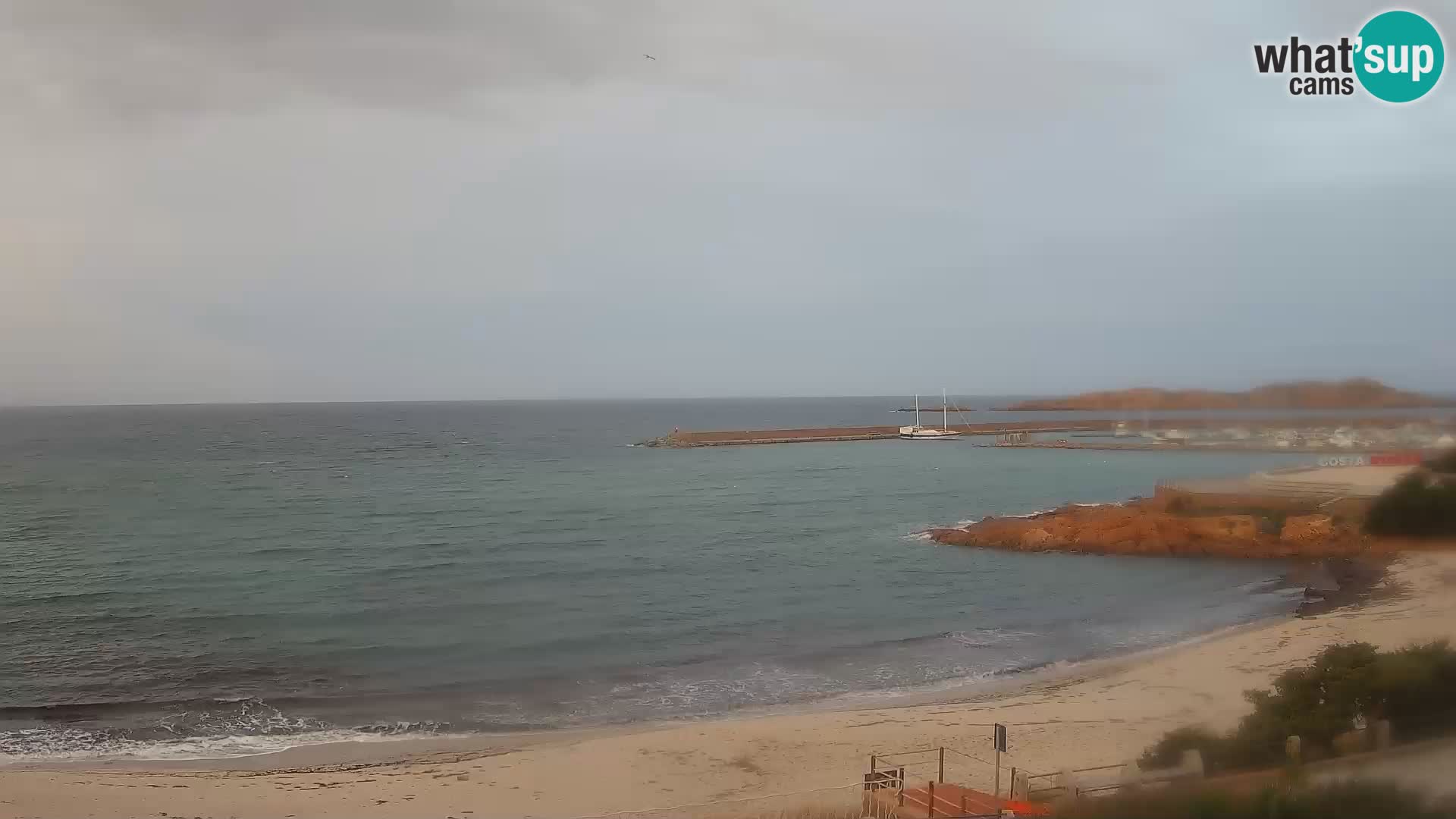 Webcam de la plage d’Isola Rossa – Vue en direct de la magnifique côte de la Sardaigne