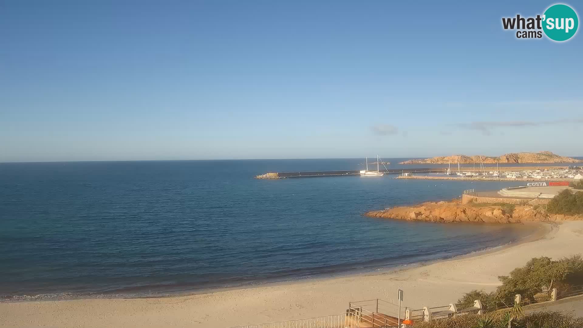 Webcam de la playa de Isola Rossa – Vista en vivo de la maravillosa costa de Cerdeña